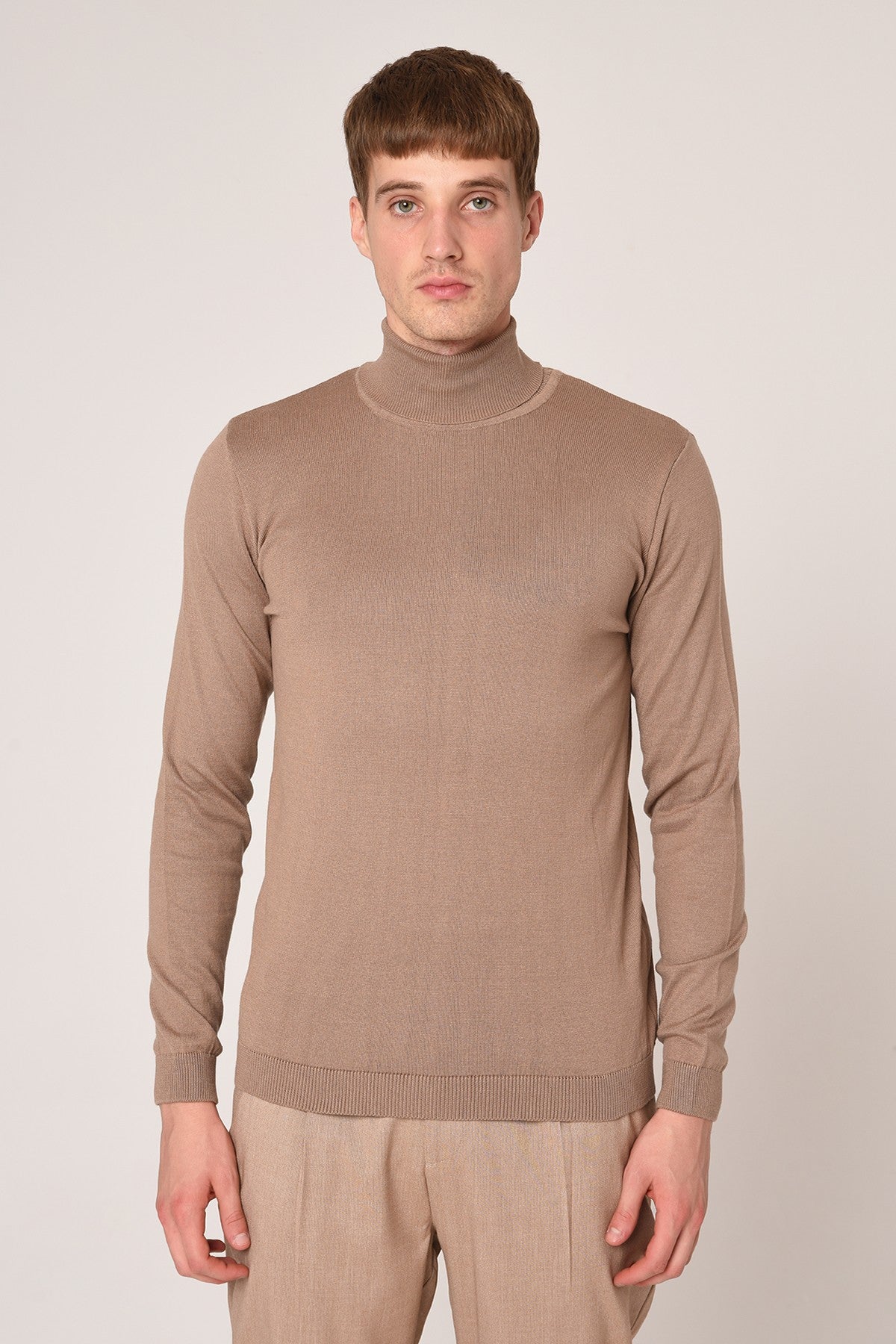 Antioch Yarım Balıkçı Yaka Slim Fit Triko Kazak