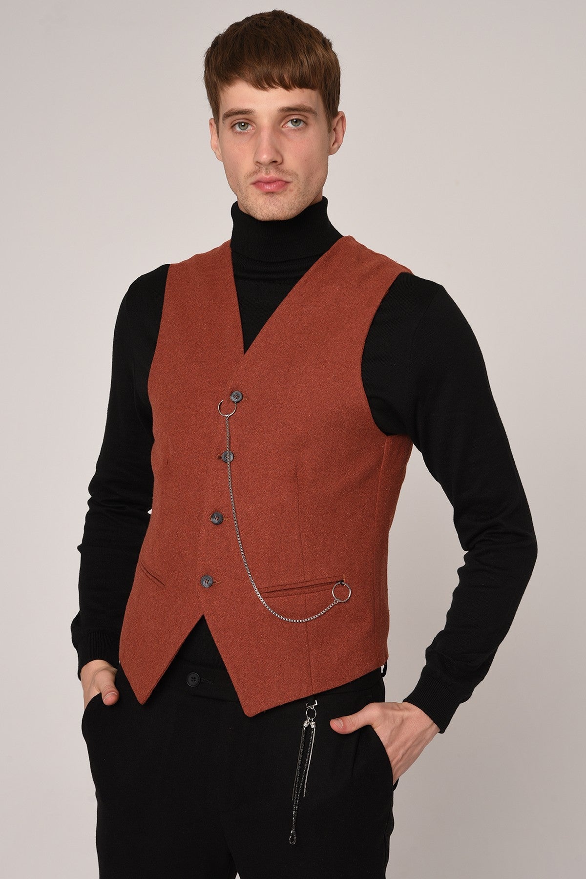 Antioch Slim Fit Erkek Yelek