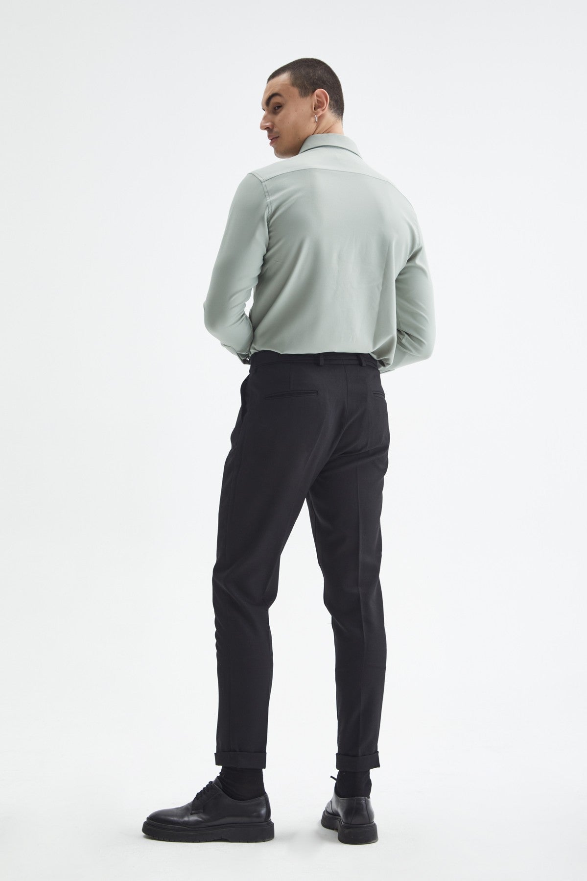 Antioch Slim Fit Erkek Uzun Kollu Geniş Yaka Gömlek