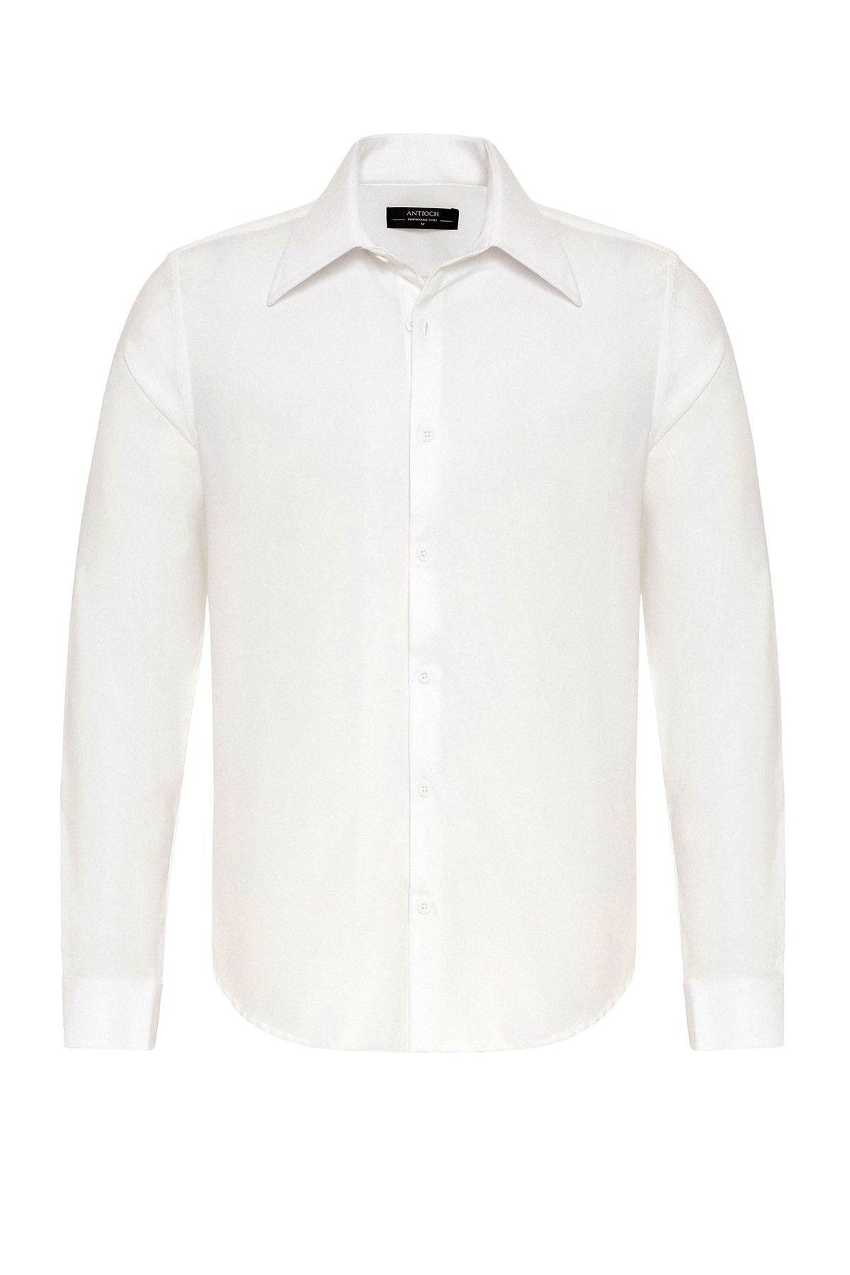 Antioch Slim Fit Erkek Uzun Kollu Geniş Yaka Gömlek