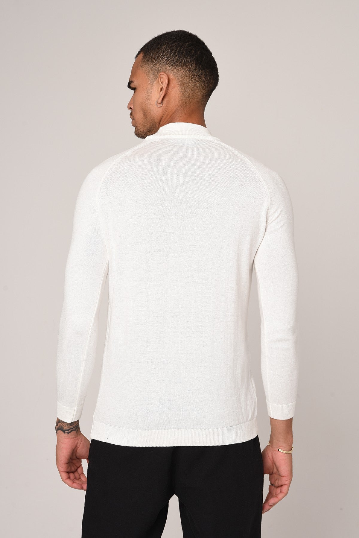 Yarım Balıkçı Yaka Slim Fit Triko Kazak