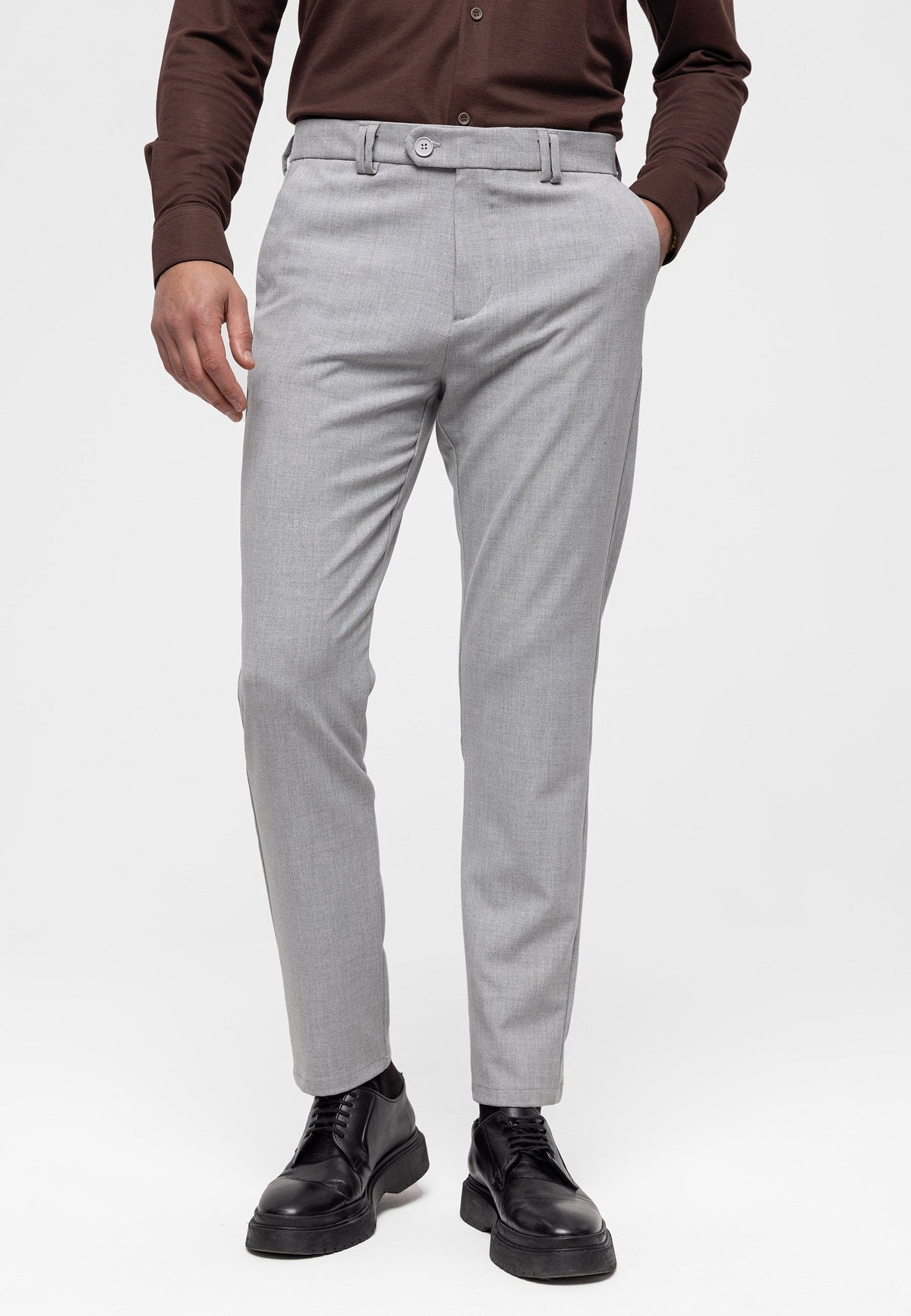 Erkek Slim Fit Kumaş Pantolon