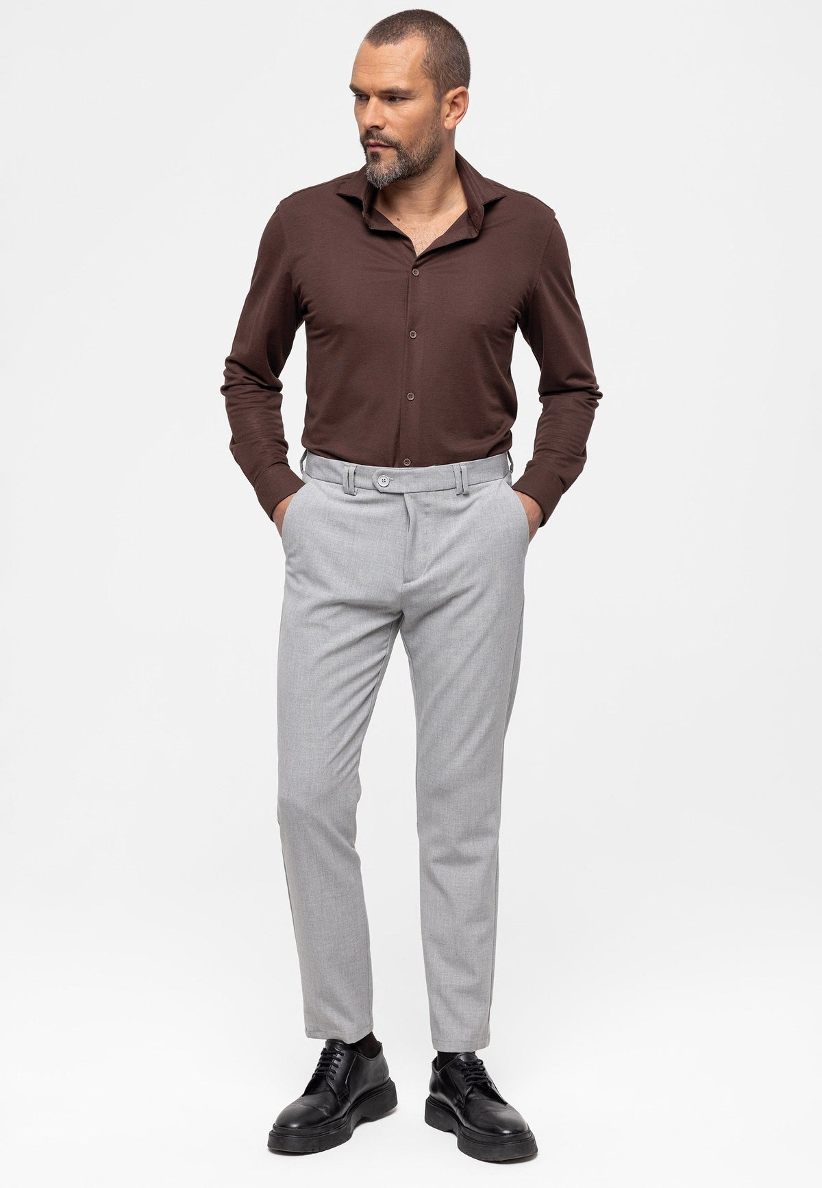 Erkek Slim Fit Kumaş Pantolon