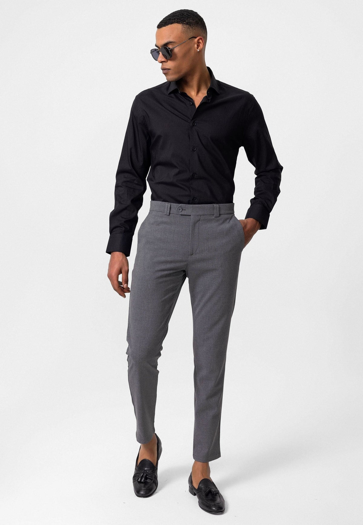 Erkek Slim Fit Kumaş Pantolon