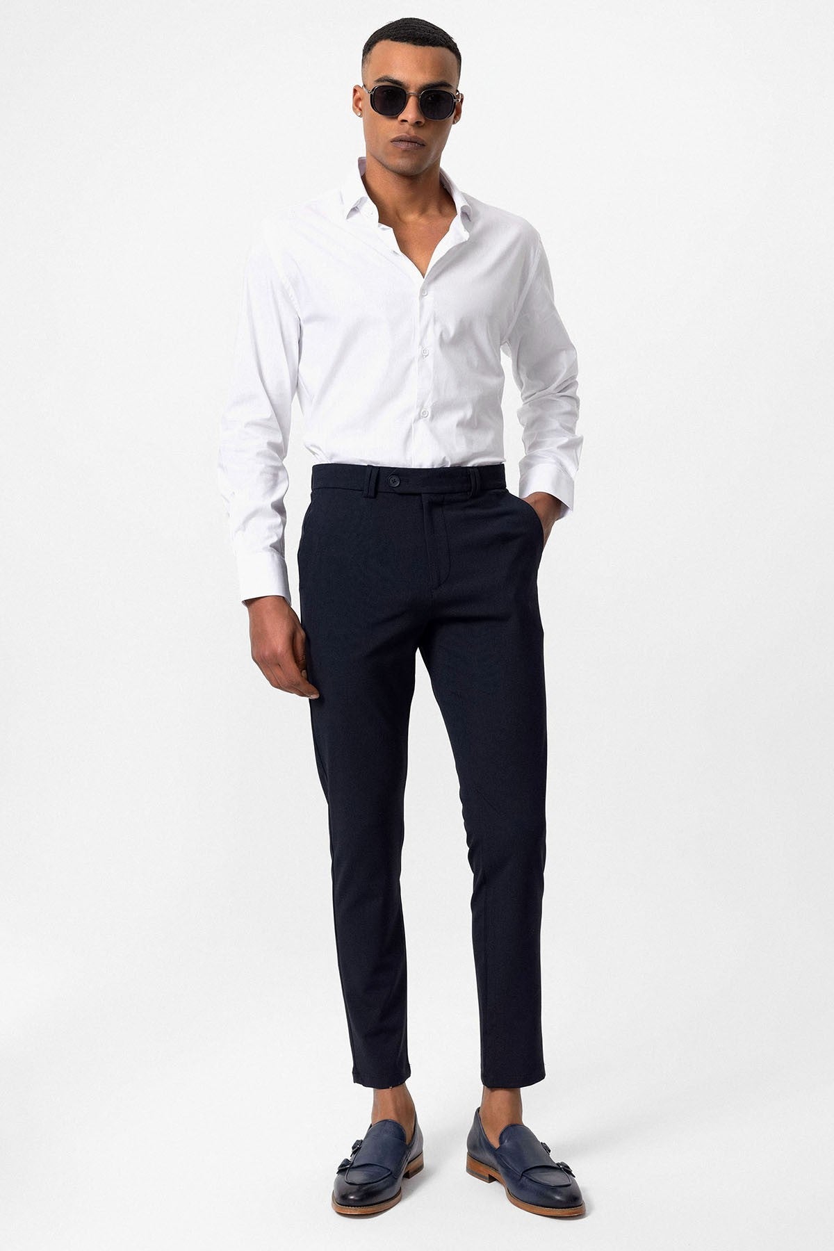 Erkek Slim Fit Kumaş Pantolon