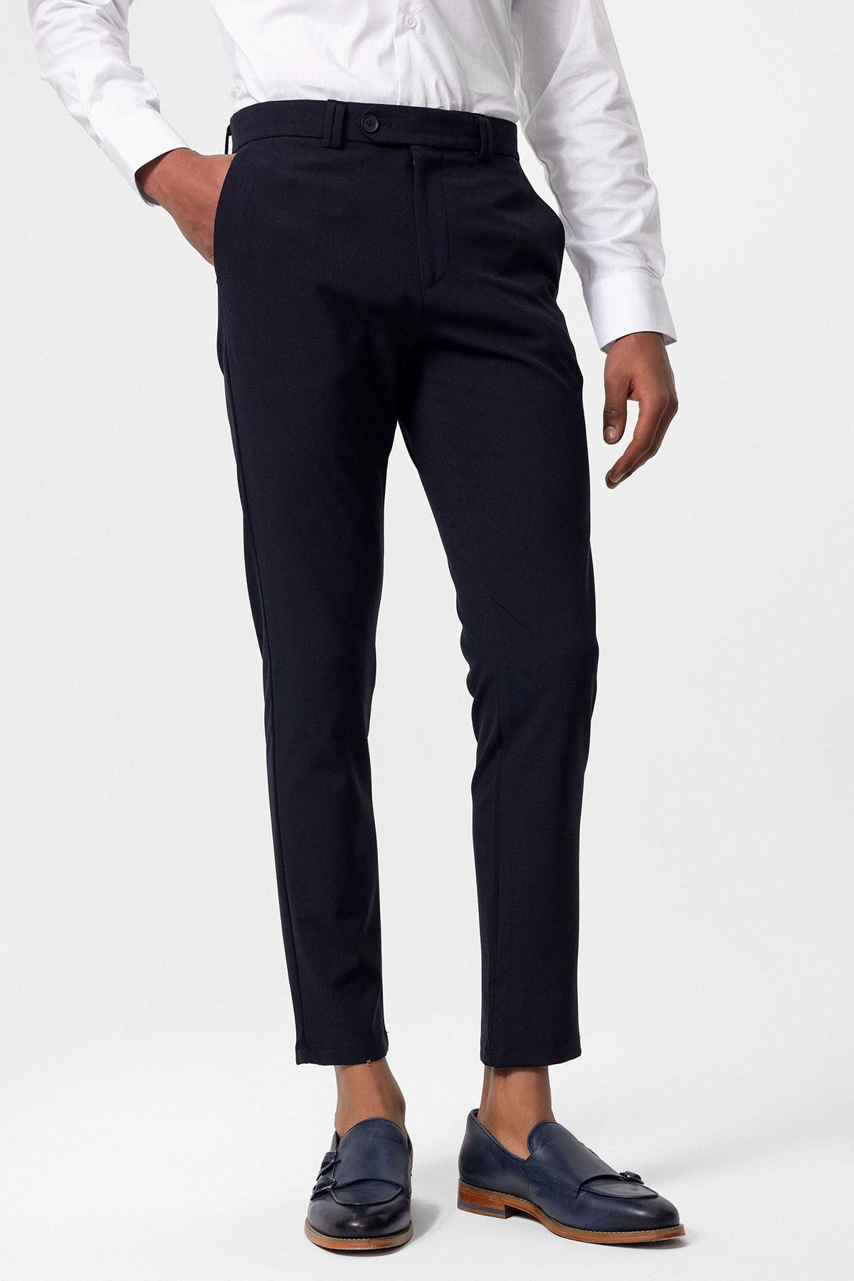 Erkek Slim Fit Kumaş Pantolon