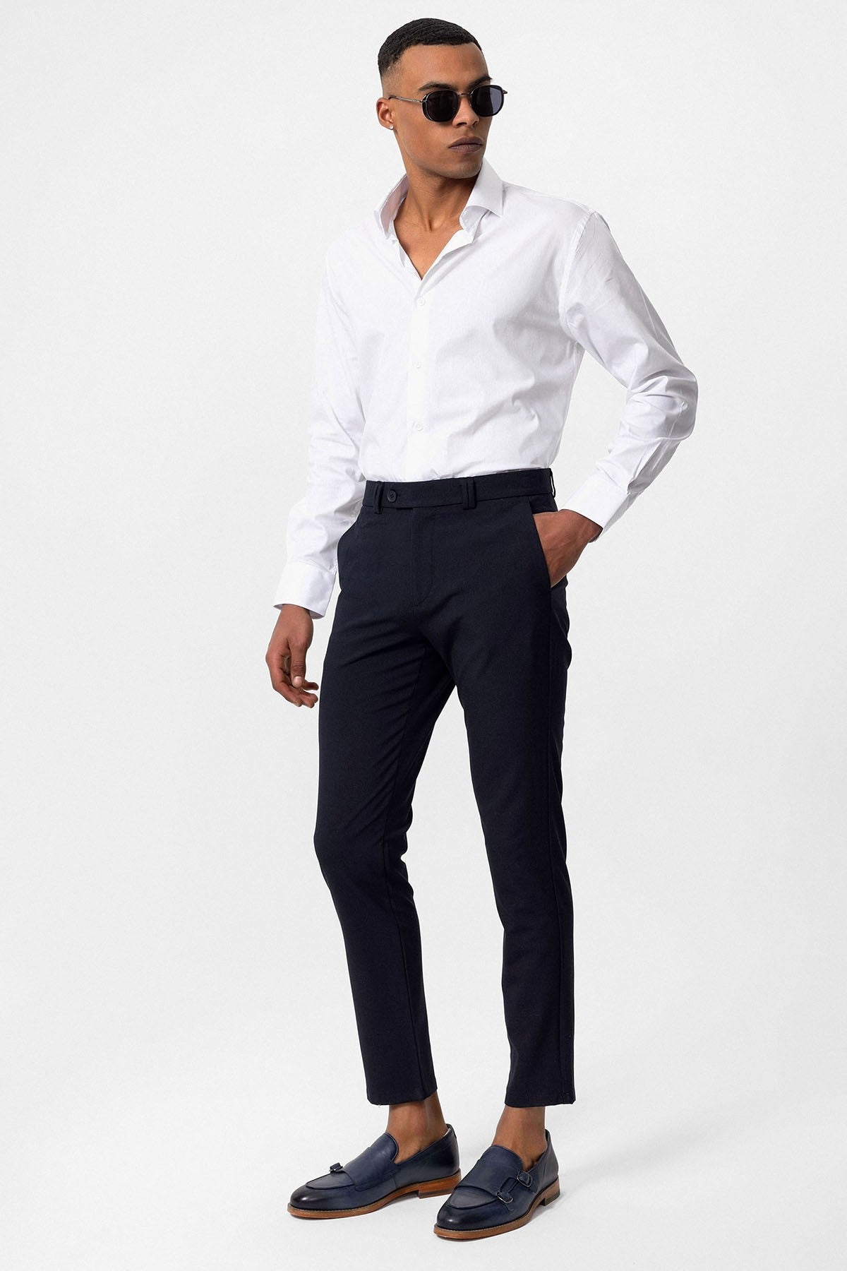 Erkek Slim Fit Kumaş Pantolon