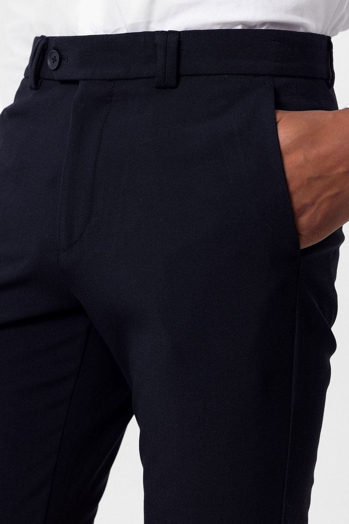 Erkek Slim Fit Kumaş Pantolon