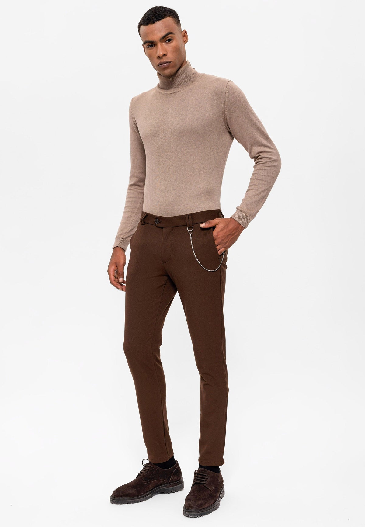 Erkek Slim Fit Kumaş Pantolon