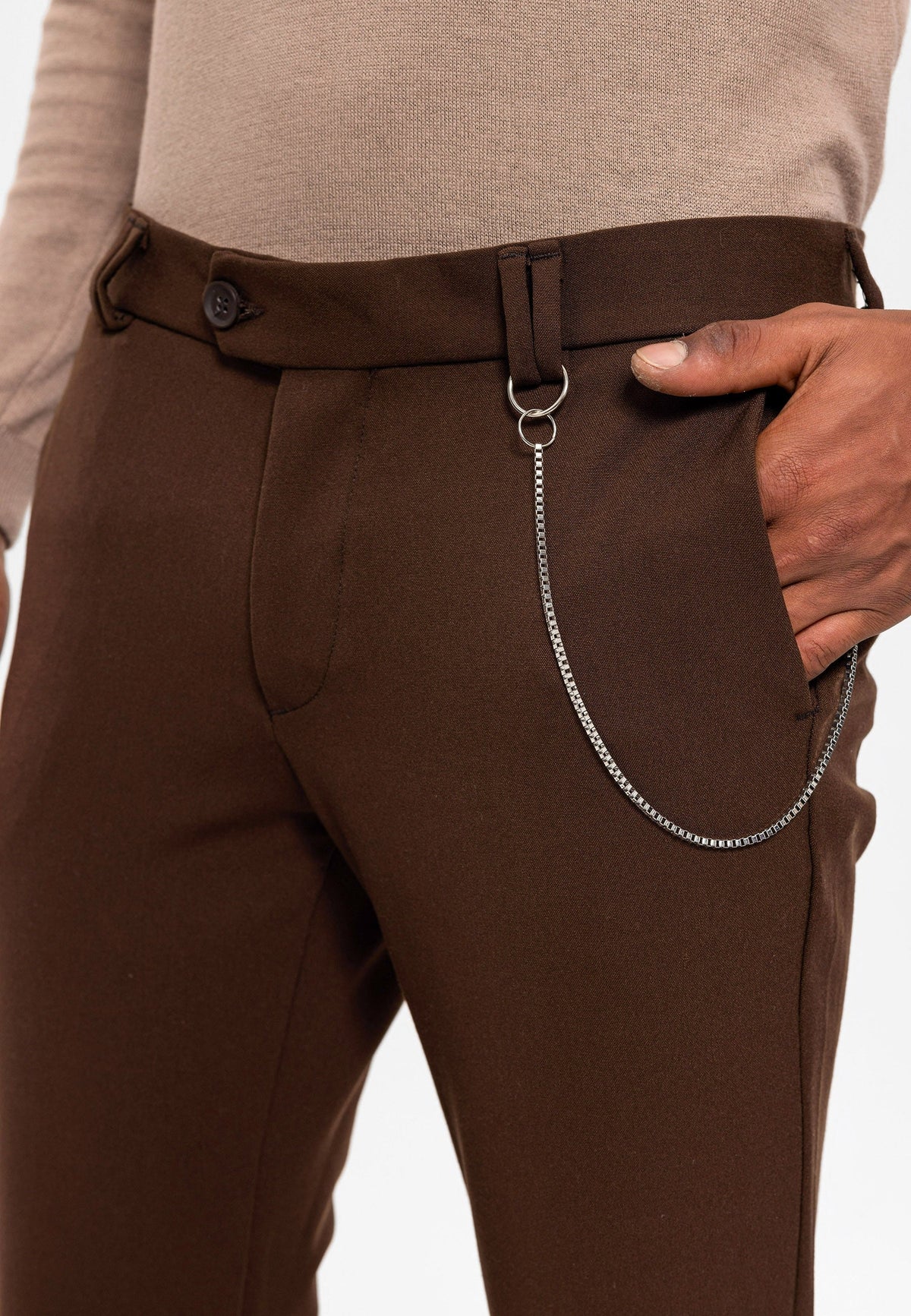 Erkek Slim Fit Kumaş Pantolon