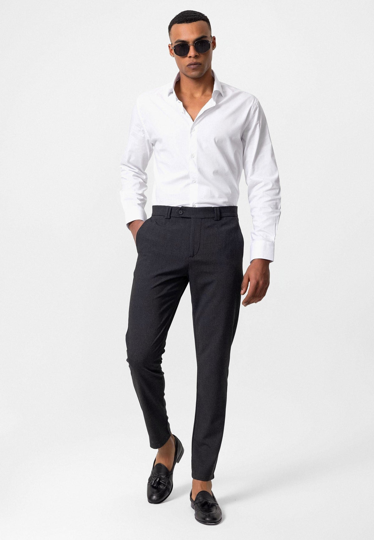Erkek Slim Fit Kumaş Pantolon