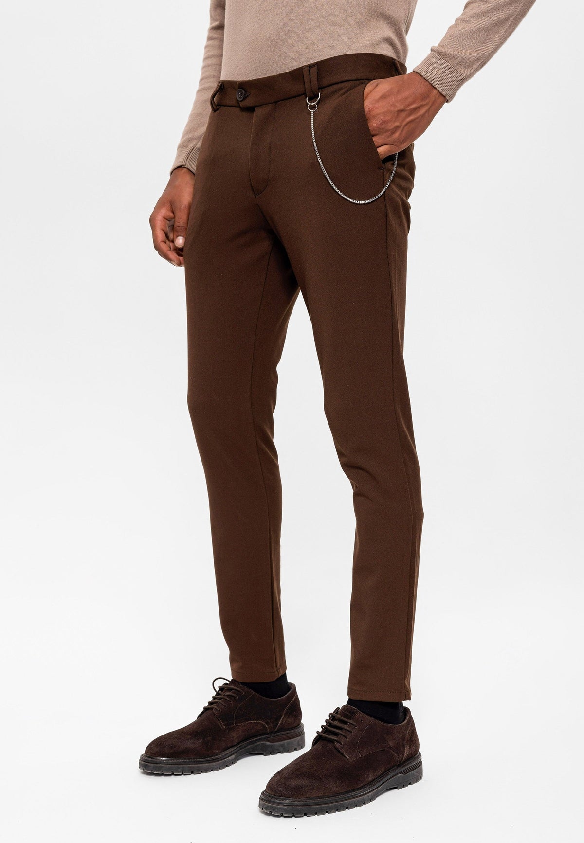 Erkek Slim Fit Kumaş Pantolon