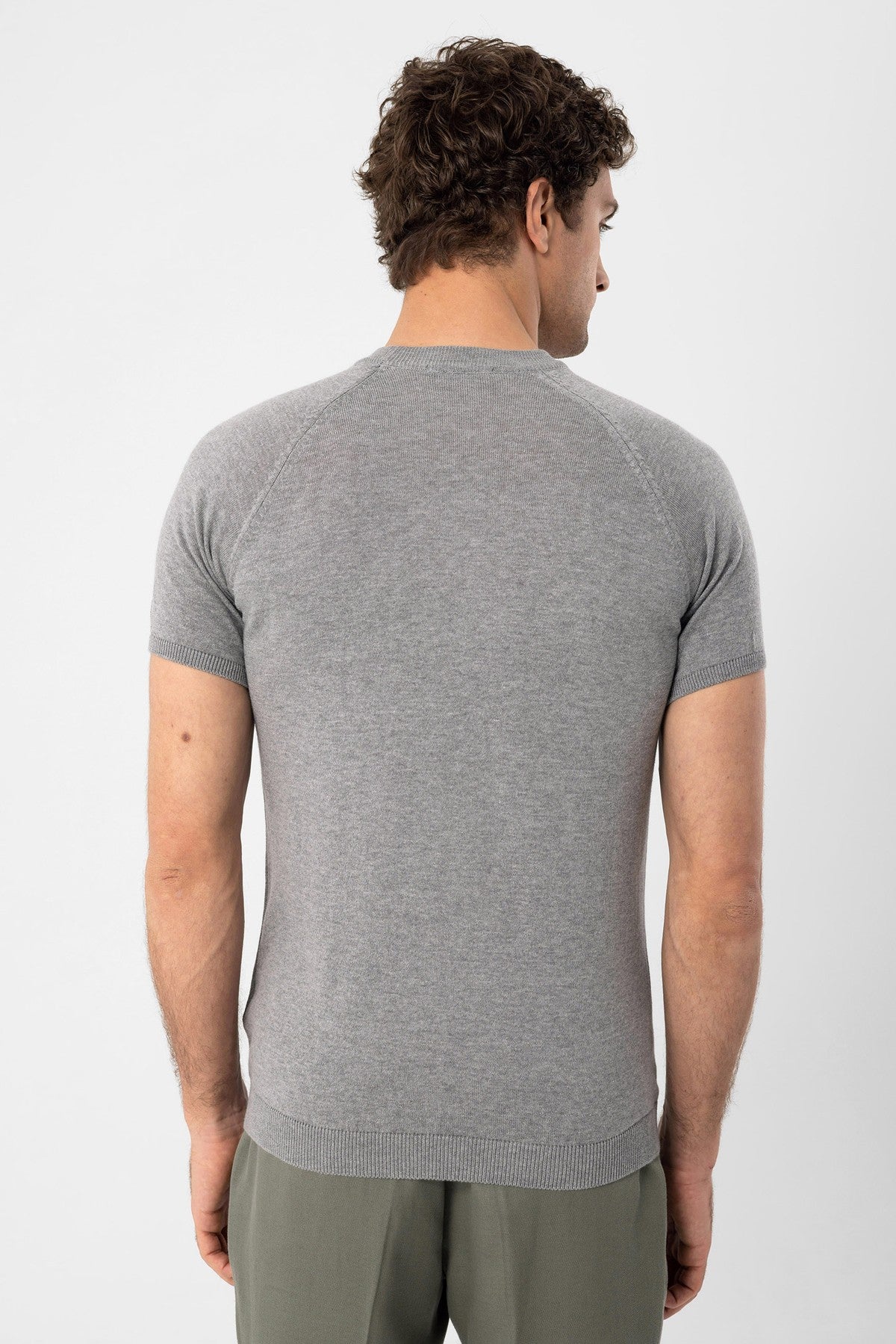 Antioch Bisiklet Yaka Triko T-Shirt