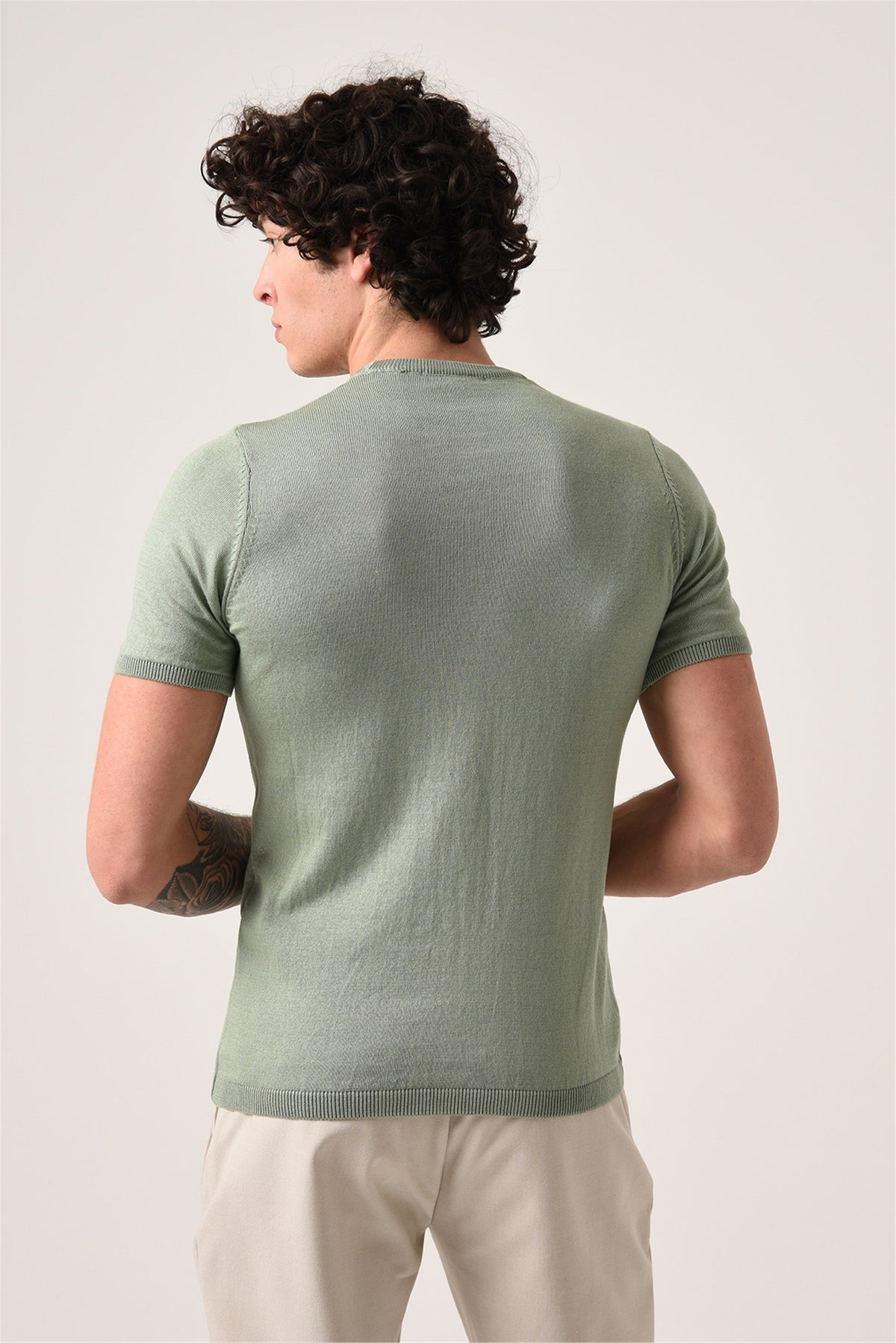 Antioch Bisiklet Yaka Triko T-Shirt