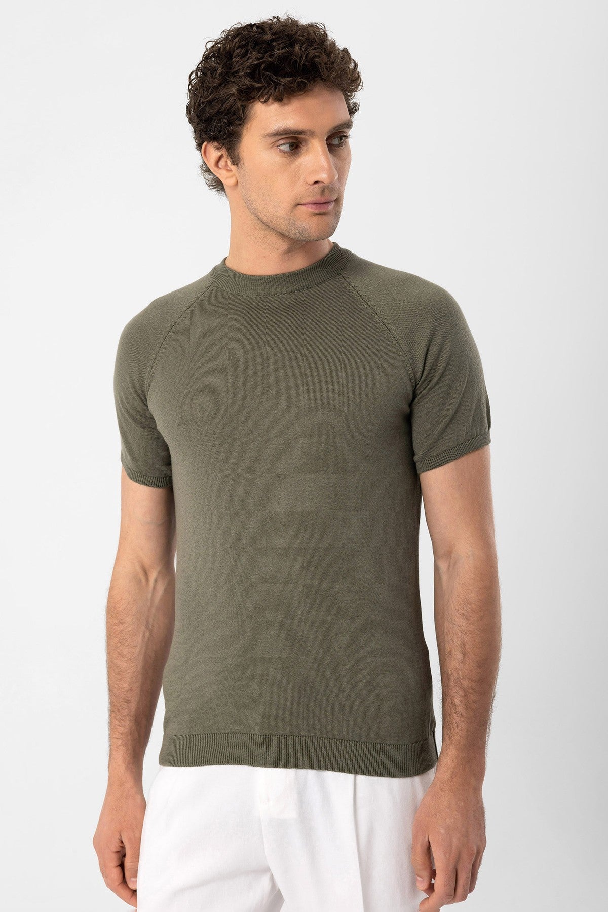 Antioch Bisiklet Yaka Triko T-Shirt