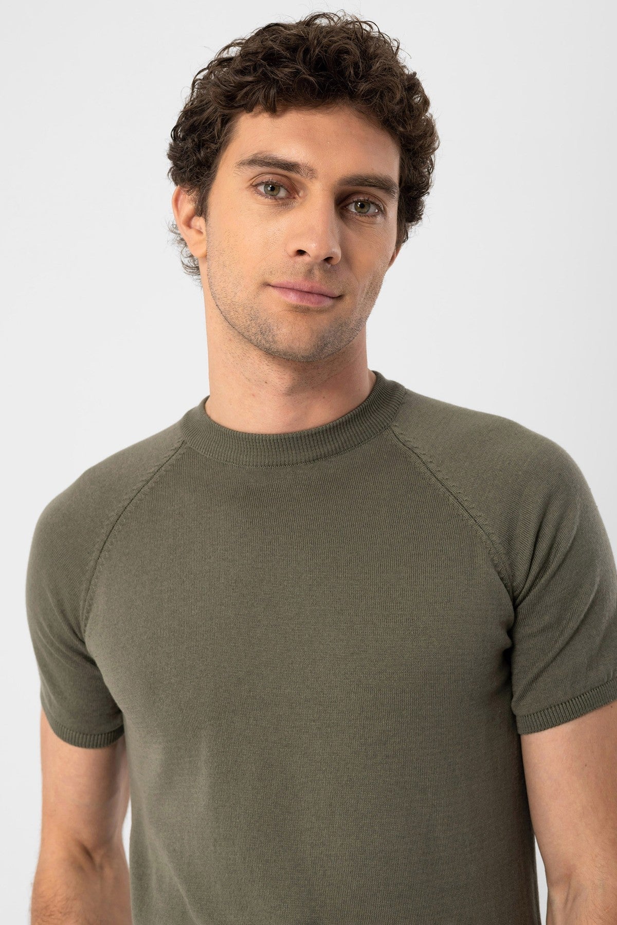 Antioch Bisiklet Yaka Triko T-Shirt