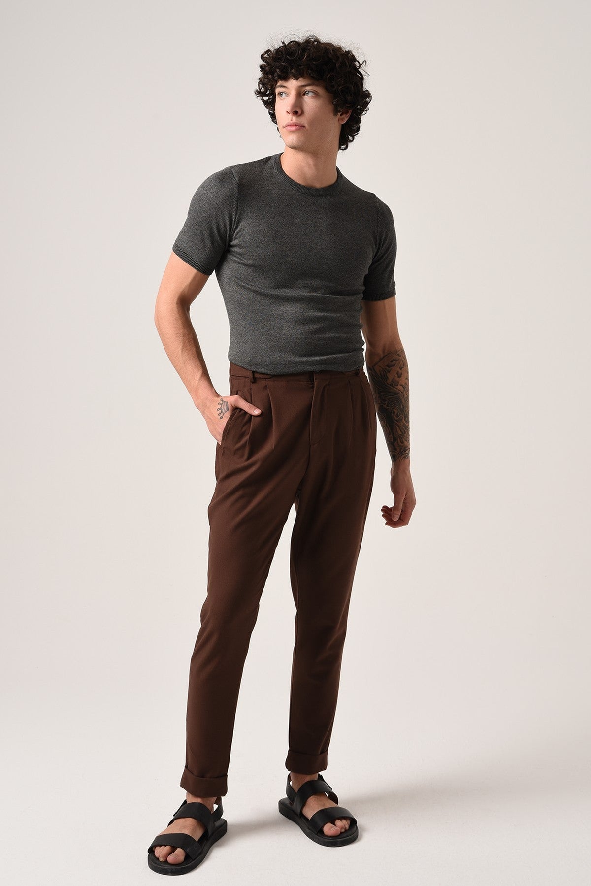 Antioch Bisiklet Yaka Triko T-Shirt