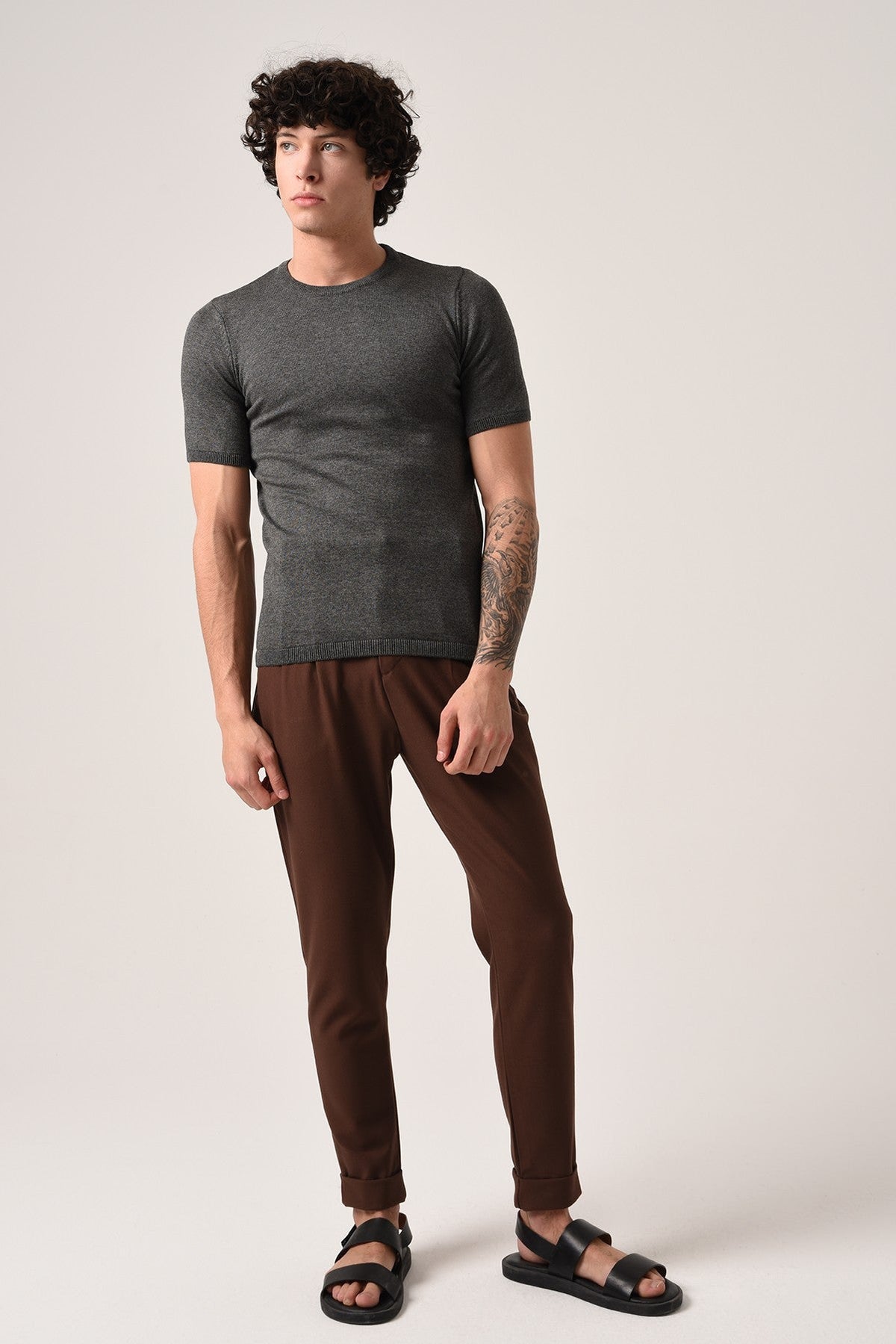 Antioch Bisiklet Yaka Triko T-Shirt