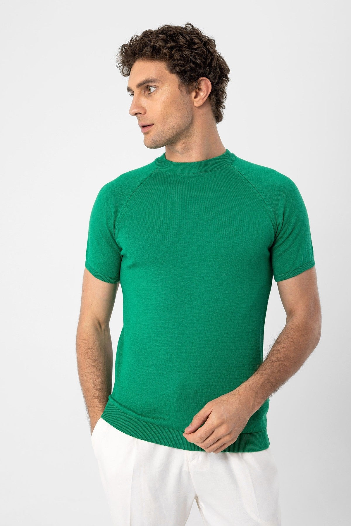 Antioch Bisiklet Yaka Triko T-Shirt