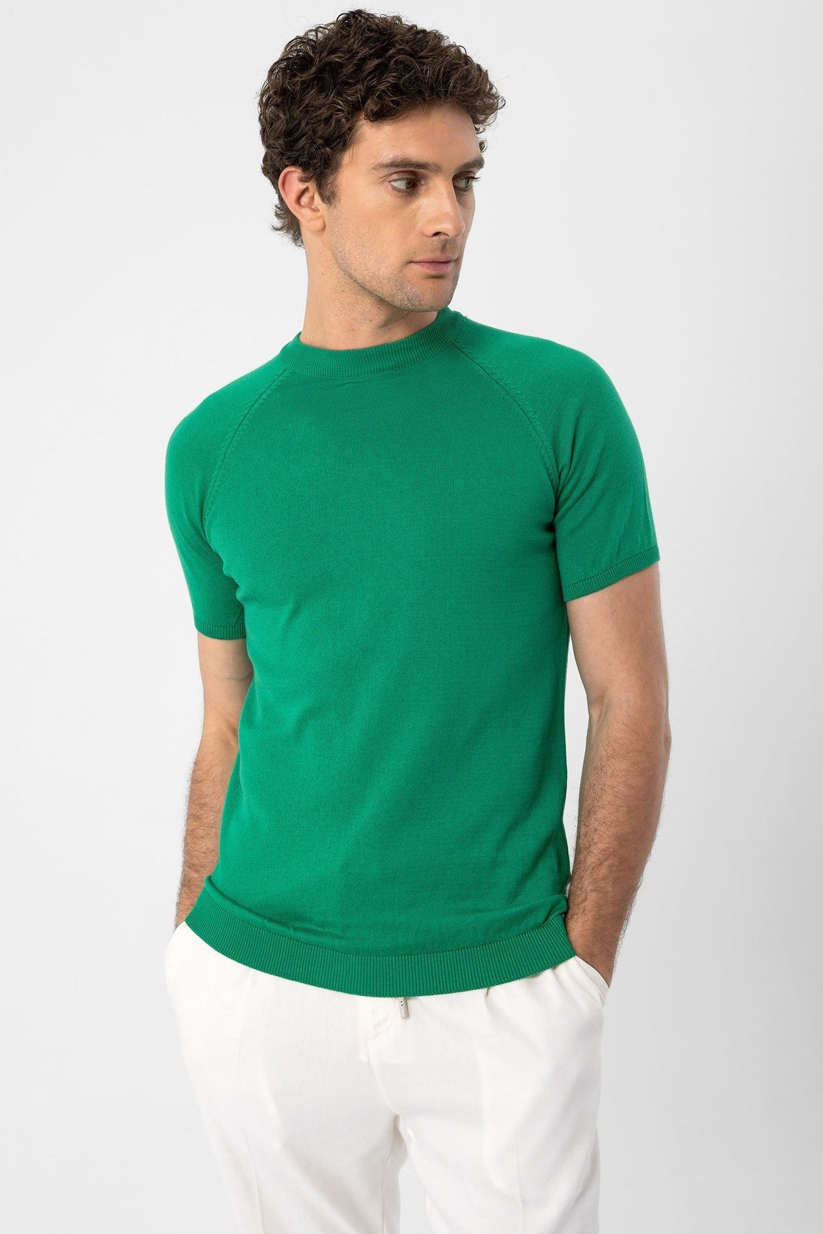 Antioch Bisiklet Yaka Triko T-Shirt