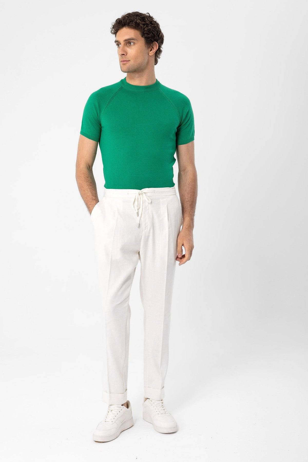 Antioch Bisiklet Yaka Triko T-Shirt