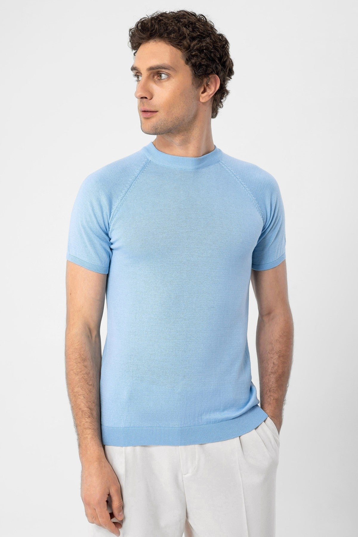 Antioch Bisiklet Yaka Triko T-Shirt