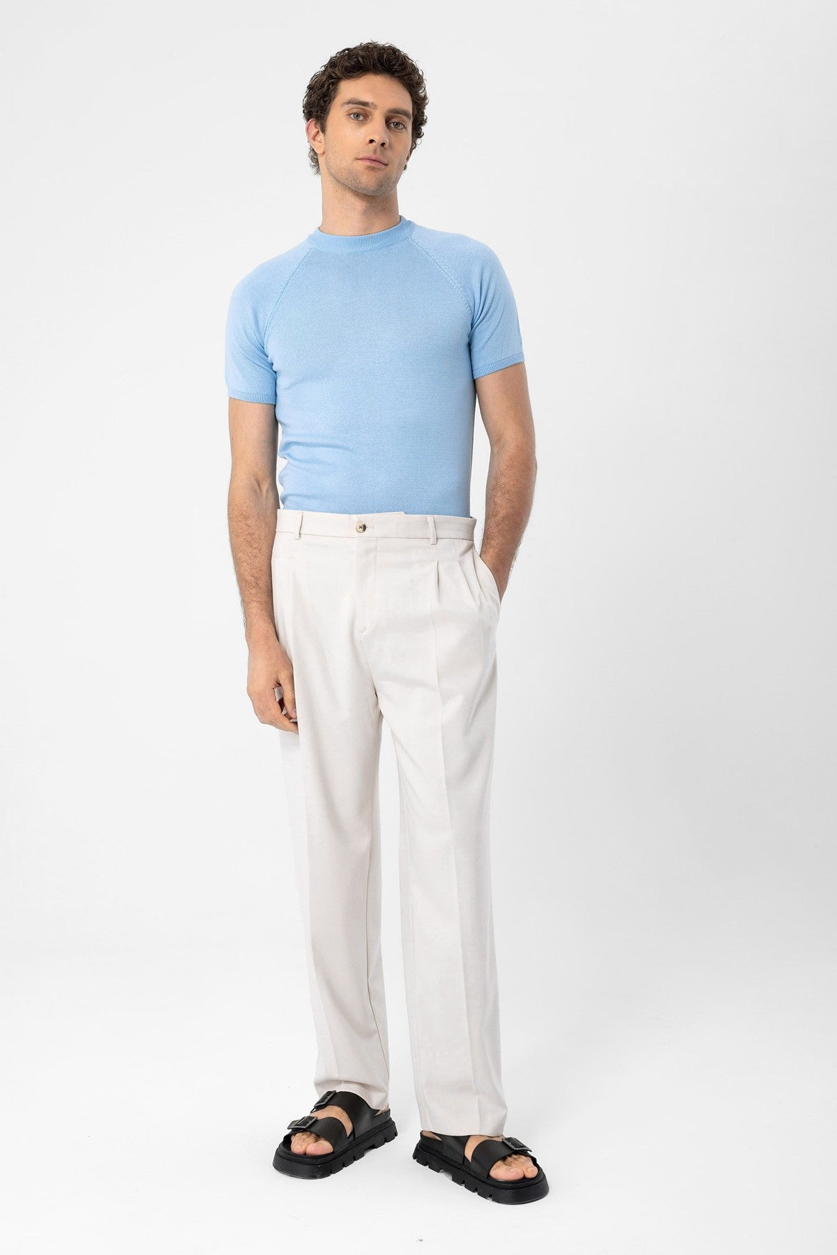 Antioch Bisiklet Yaka Triko T-Shirt