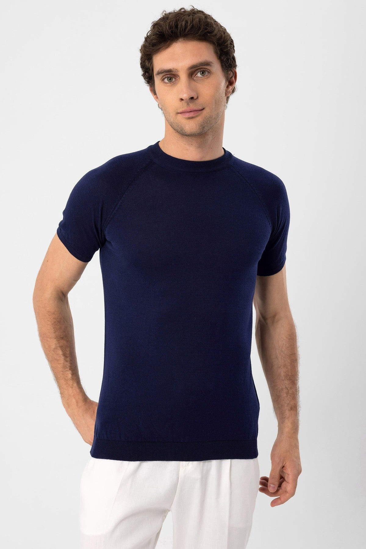 Antioch Bisiklet Yaka Triko T-Shirt