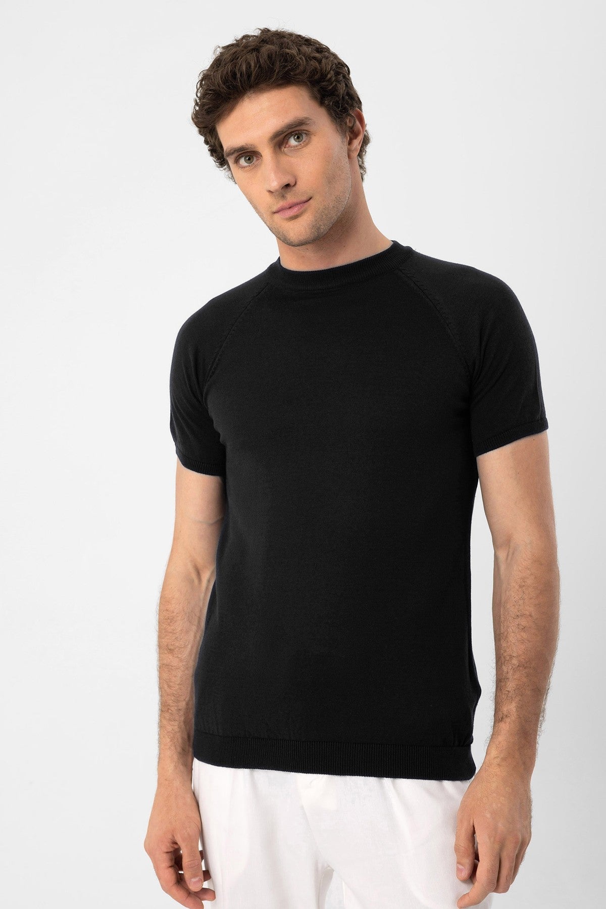 Antioch Bisiklet Yaka Triko T-Shirt