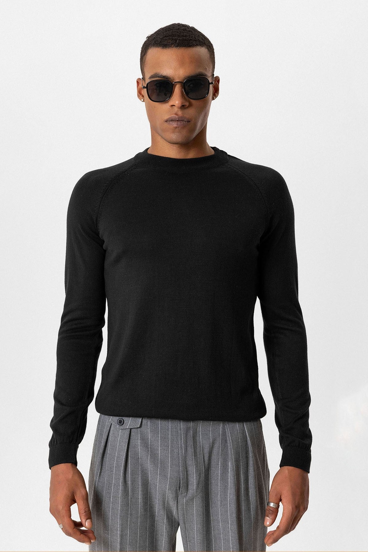 Antioch Bisiklet Yaka Slim Fit Triko Kazak