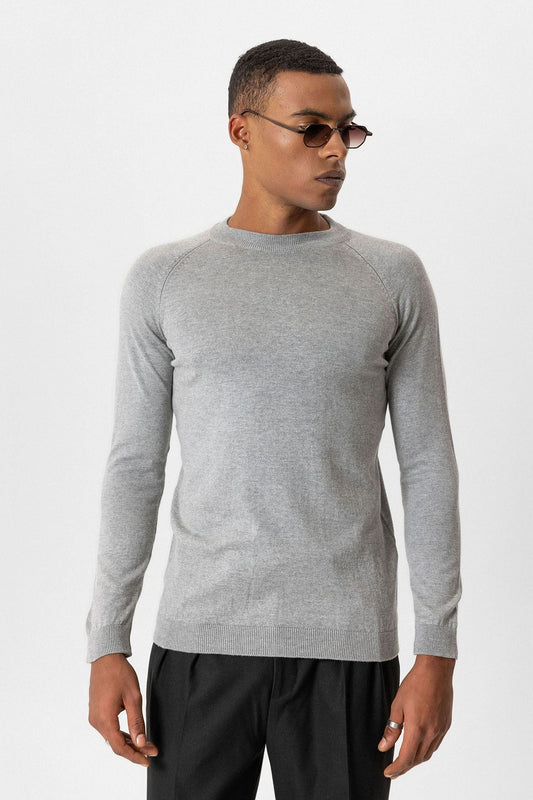Antioch Bisiklet Yaka Slim Fit Triko Kazak