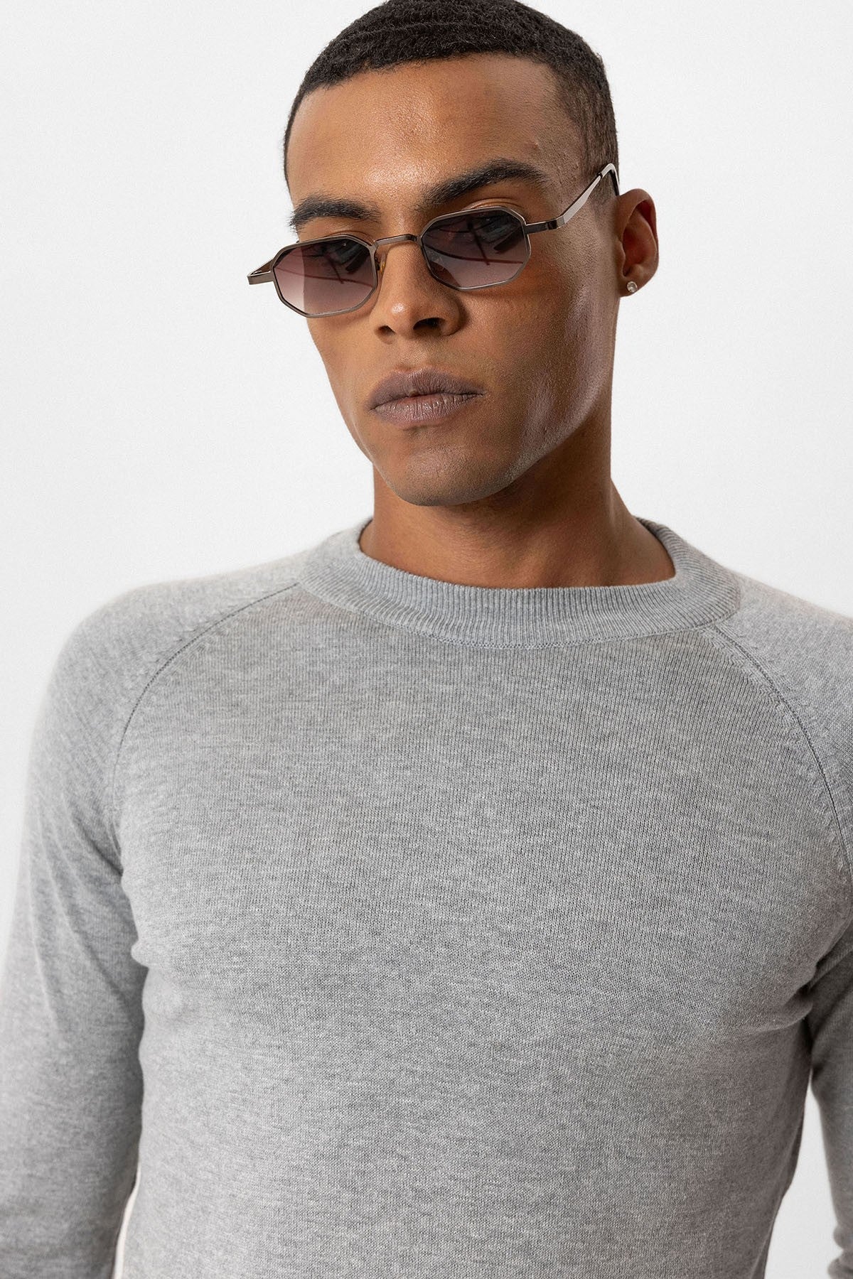 Antioch Bisiklet Yaka Slim Fit Triko Kazak