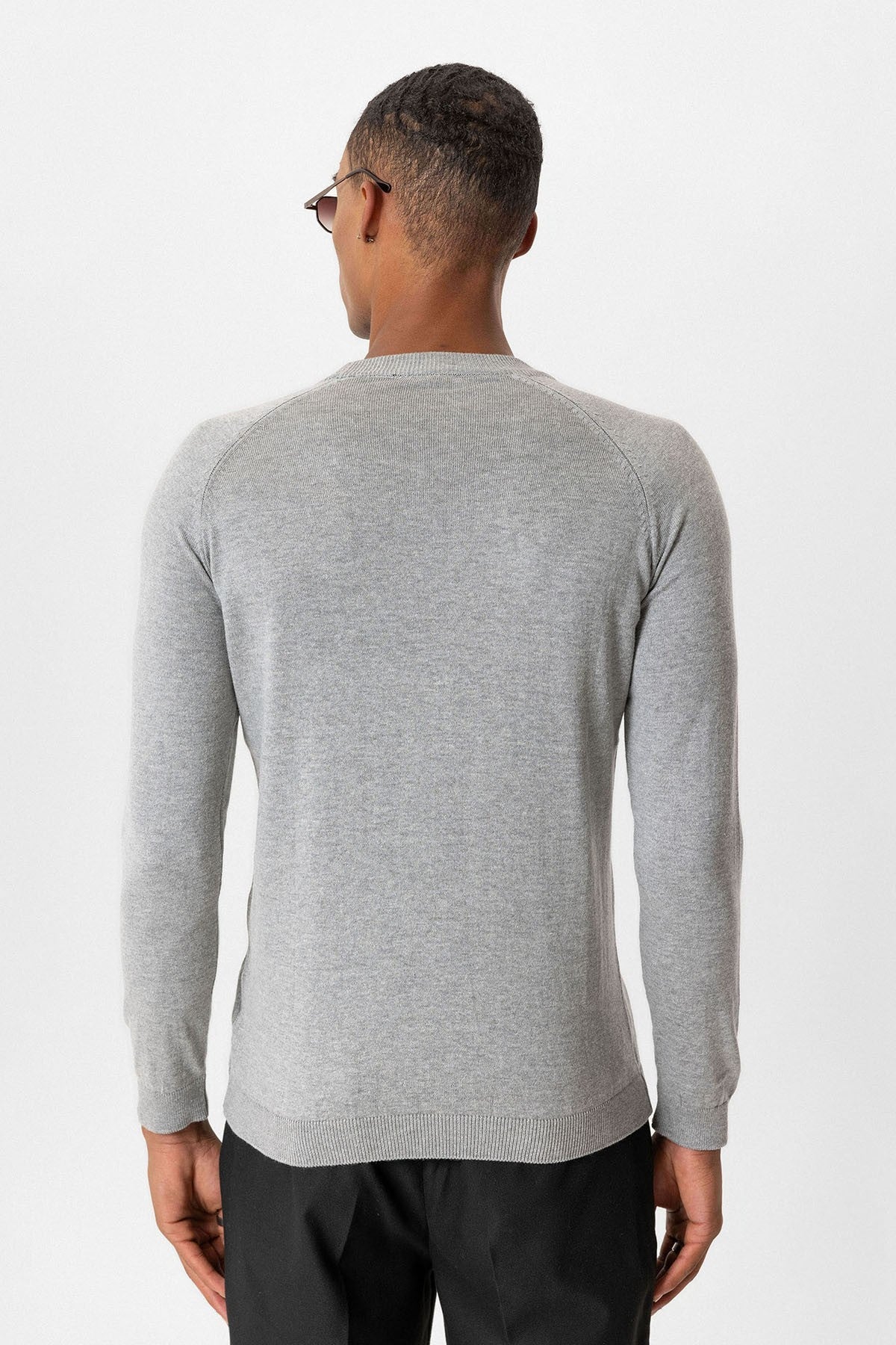 Antioch Bisiklet Yaka Slim Fit Triko Kazak