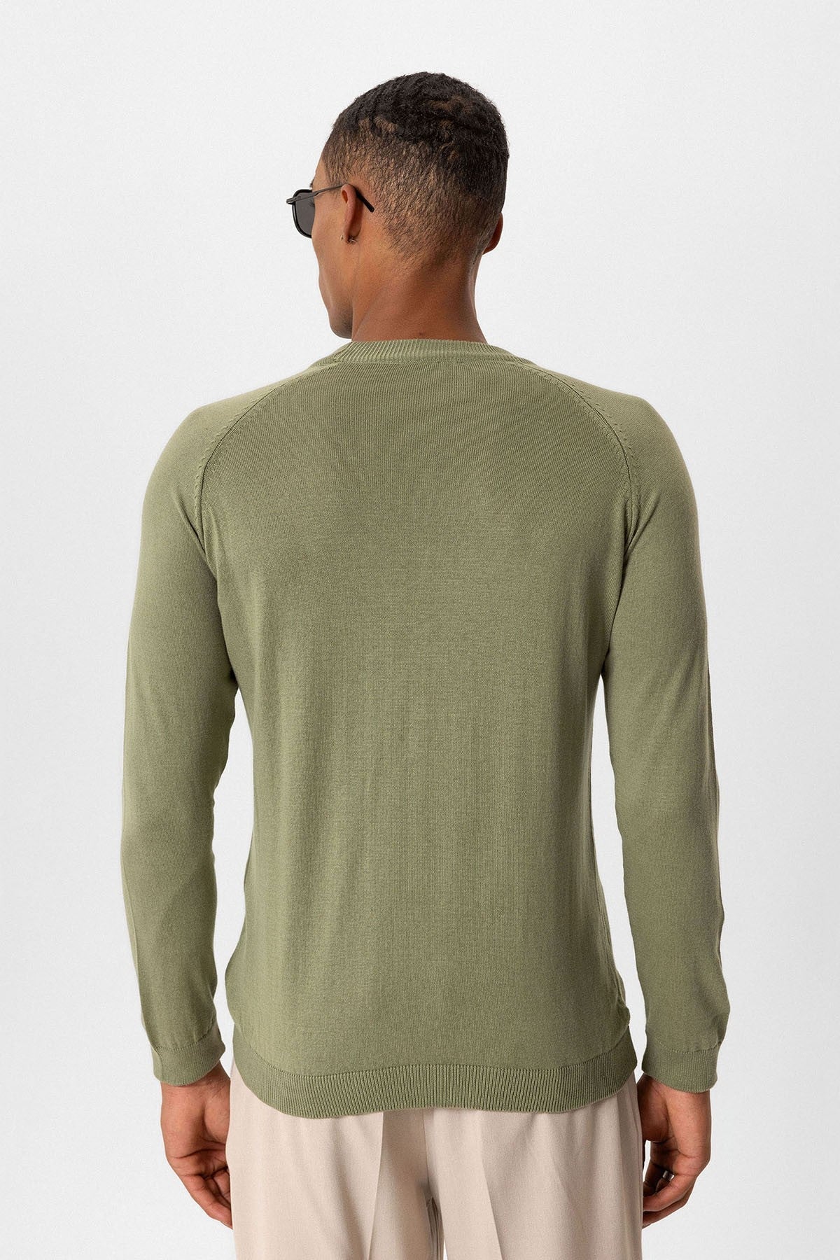 Antioch Bisiklet Yaka Slim Fit Triko Kazak