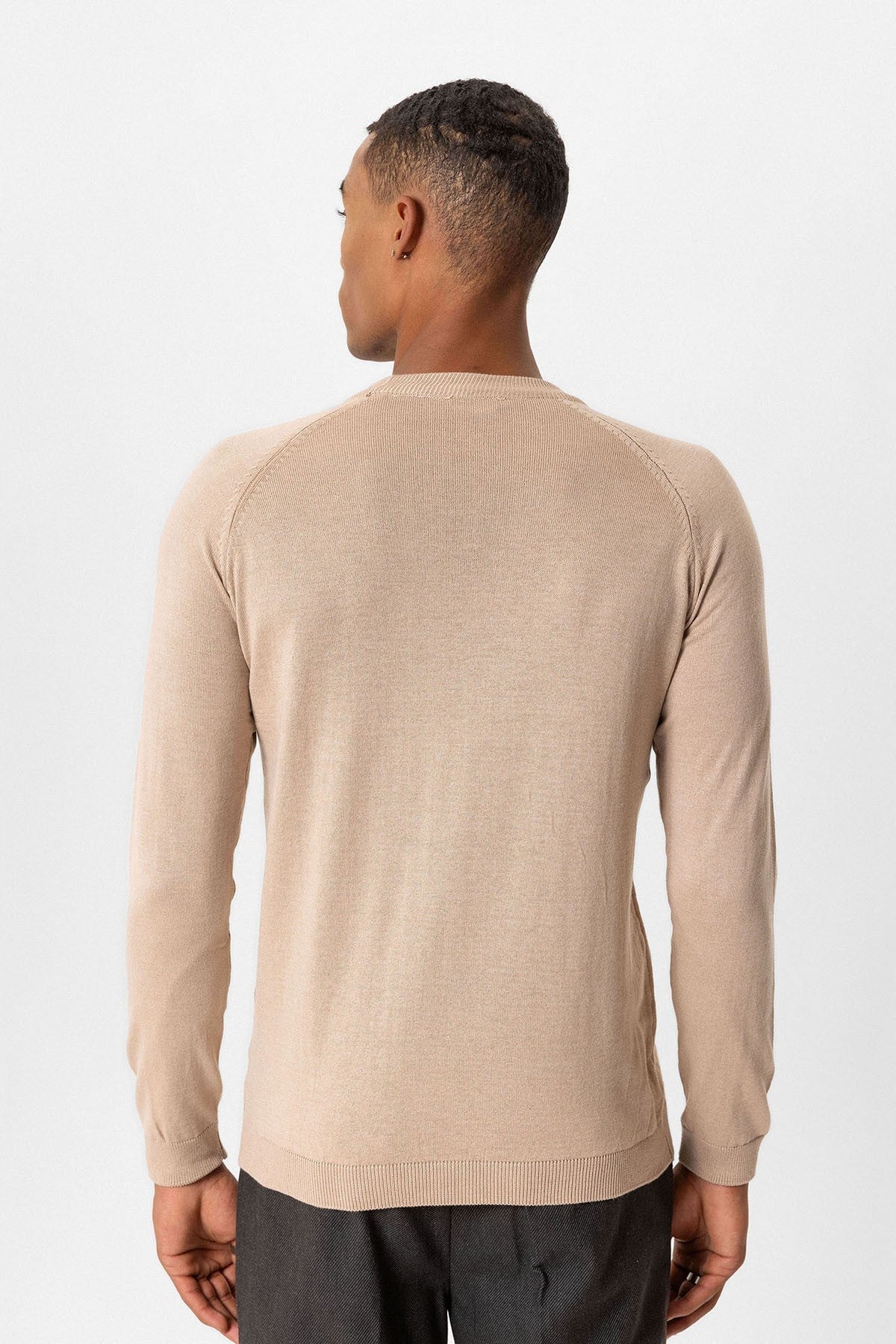 Antioch Bisiklet Yaka Slim Fit Triko Kazak