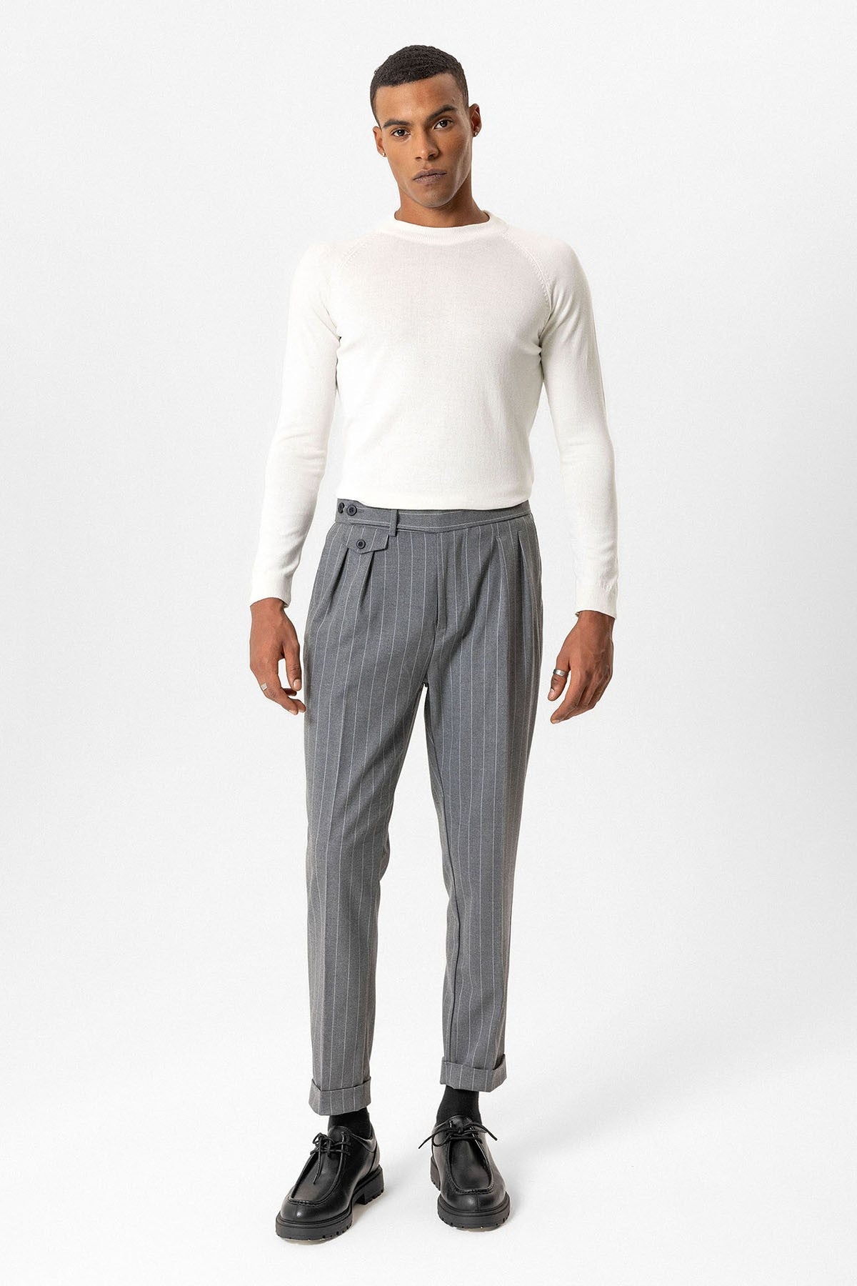 Antioch Bisiklet Yaka Slim Fit Triko Kazak
