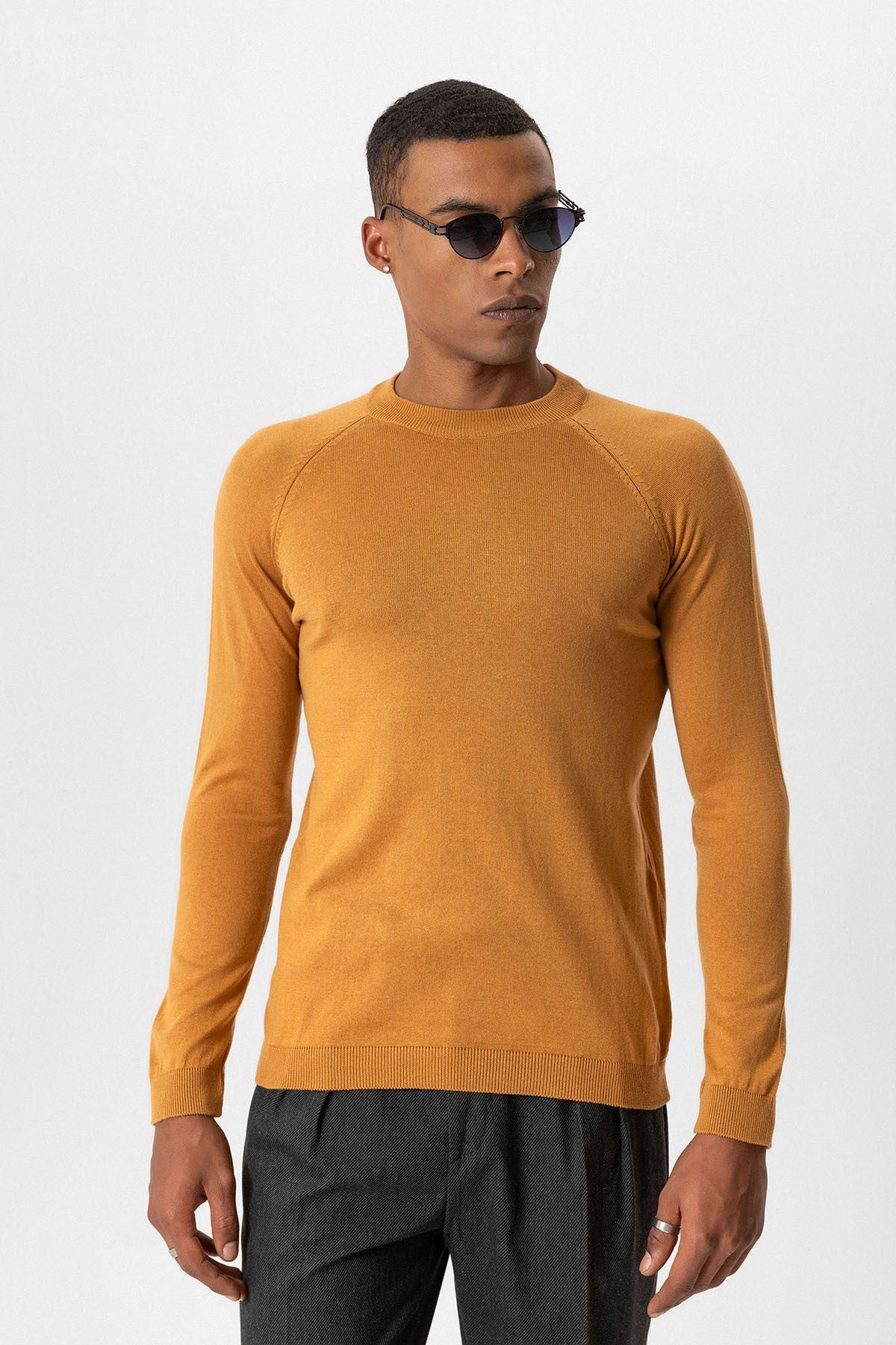 Antioch Bisiklet Yaka Slim Fit Triko Kazak