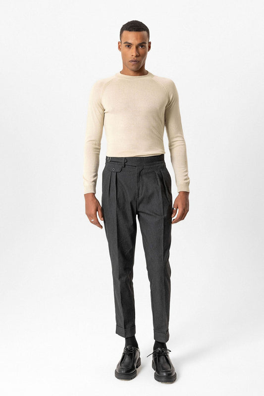 Antioch Bisiklet Yaka Slim Fit Triko Kazak