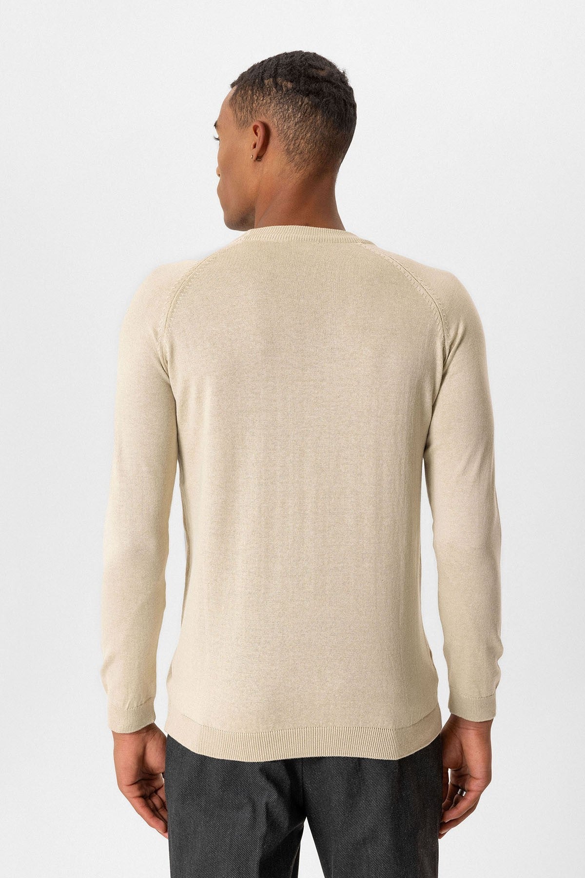 Antioch Bisiklet Yaka Slim Fit Triko Kazak