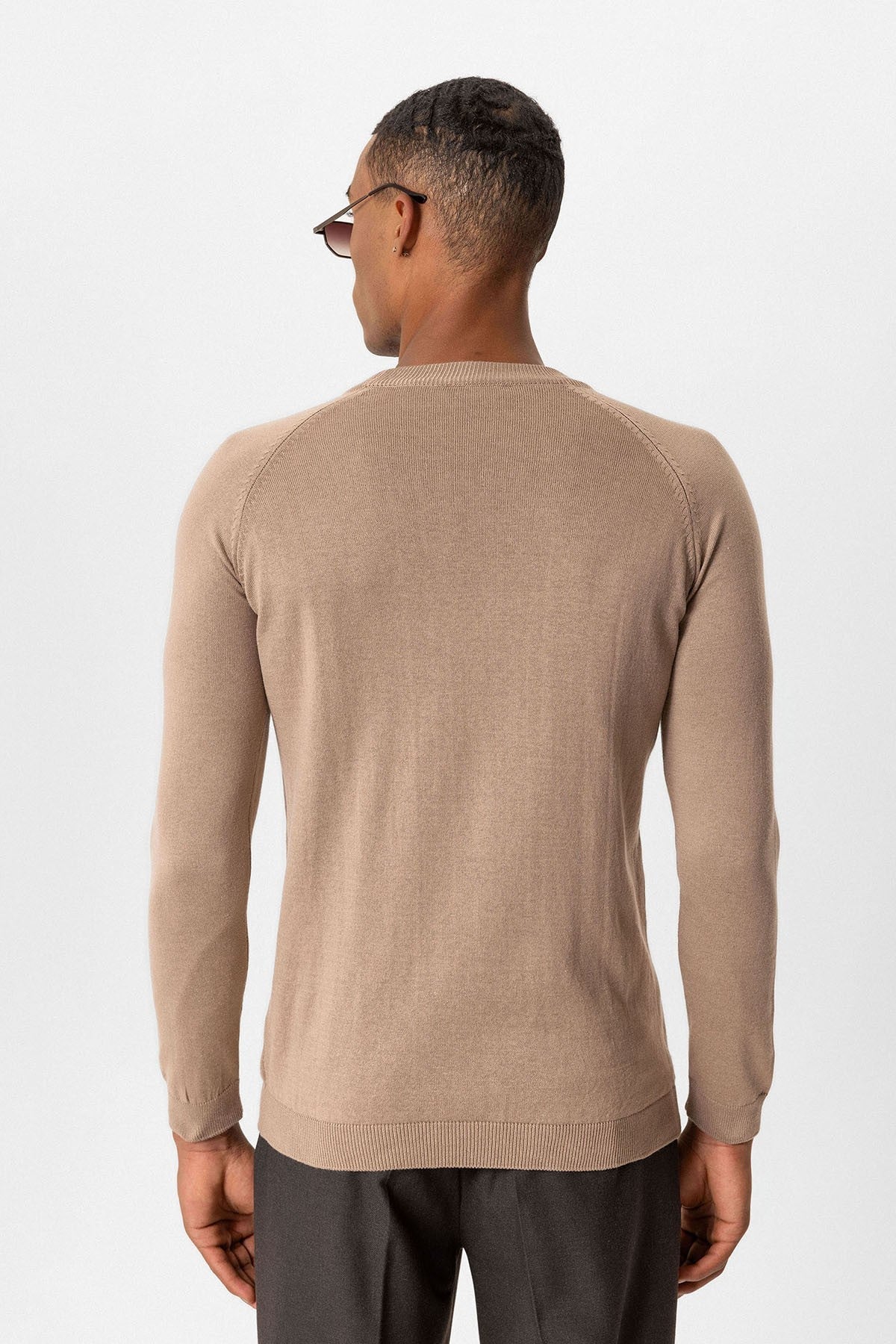 Antioch Bisiklet Yaka Slim Fit Triko Kazak