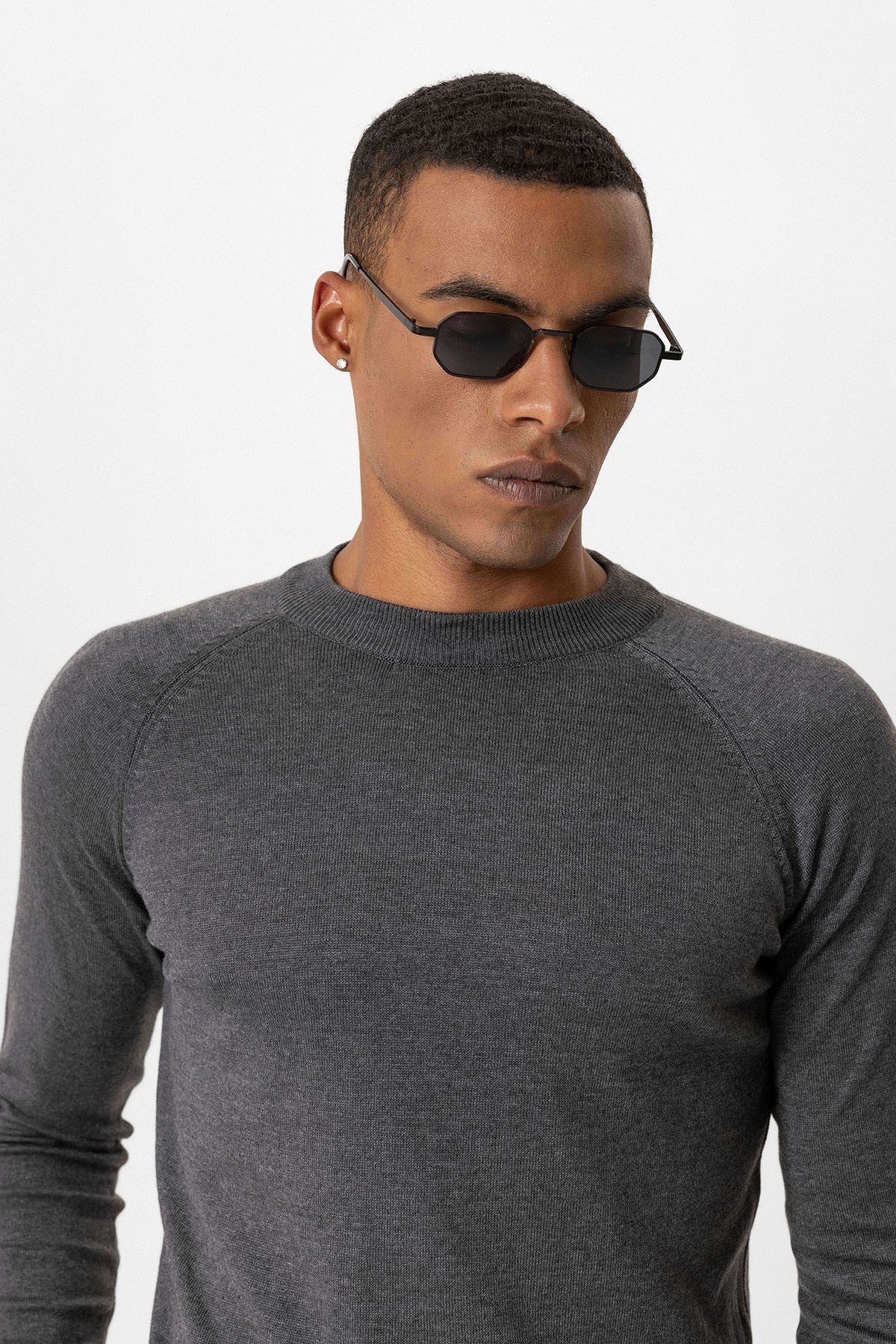 Antioch Bisiklet Yaka Slim Fit Triko Kazak
