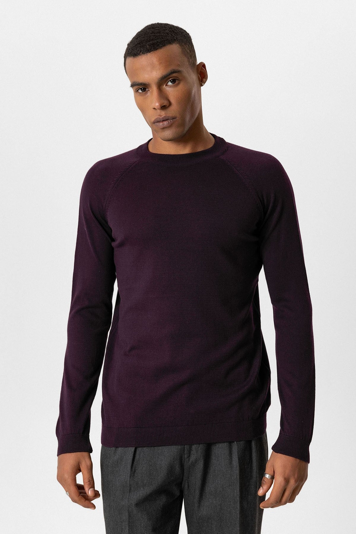 Antioch Bisiklet Yaka Slim Fit Triko Kazak