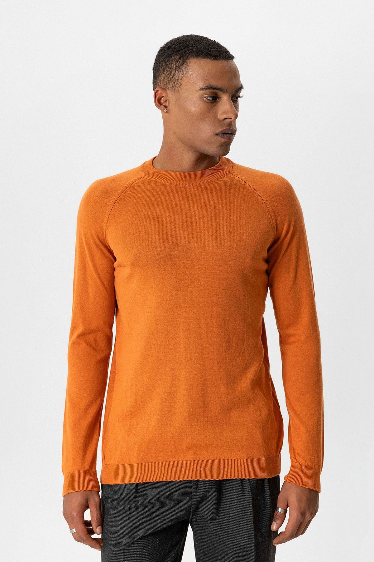 Antioch Bisiklet Yaka Slim Fit Triko Kazak