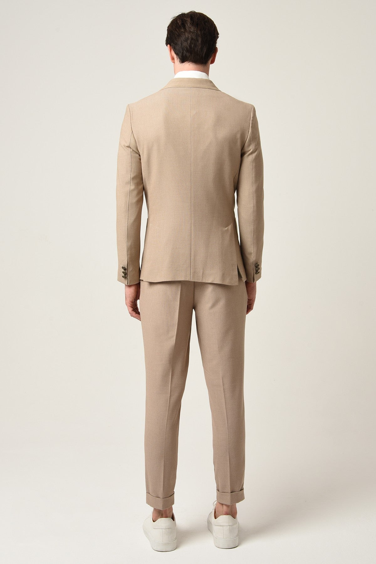 Antioch Slim Fit Astarlı Kruvaze Erkek Blazer Ceket