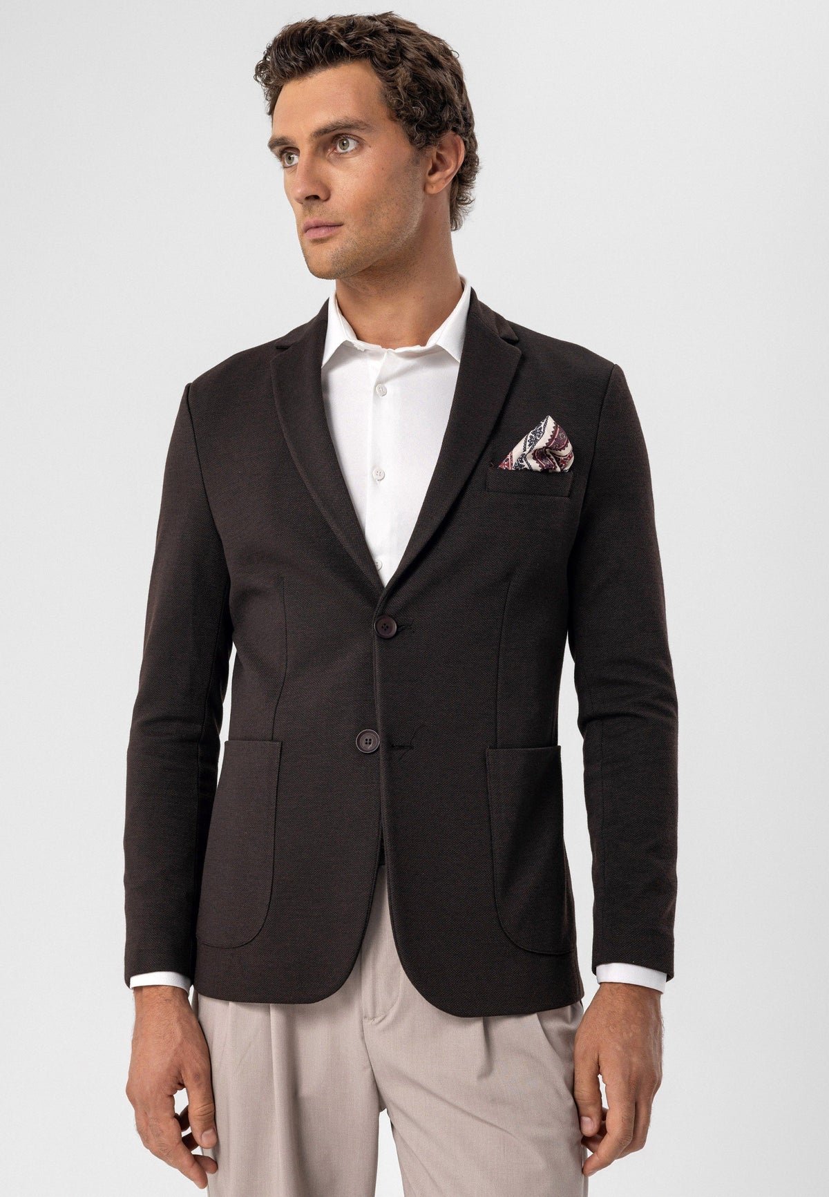 Antioch Astarsız Slim Fit Erkek Blazer Ceket