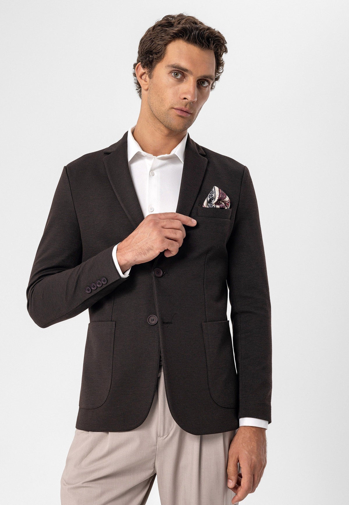 Antioch Astarsız Slim Fit Erkek Blazer Ceket
