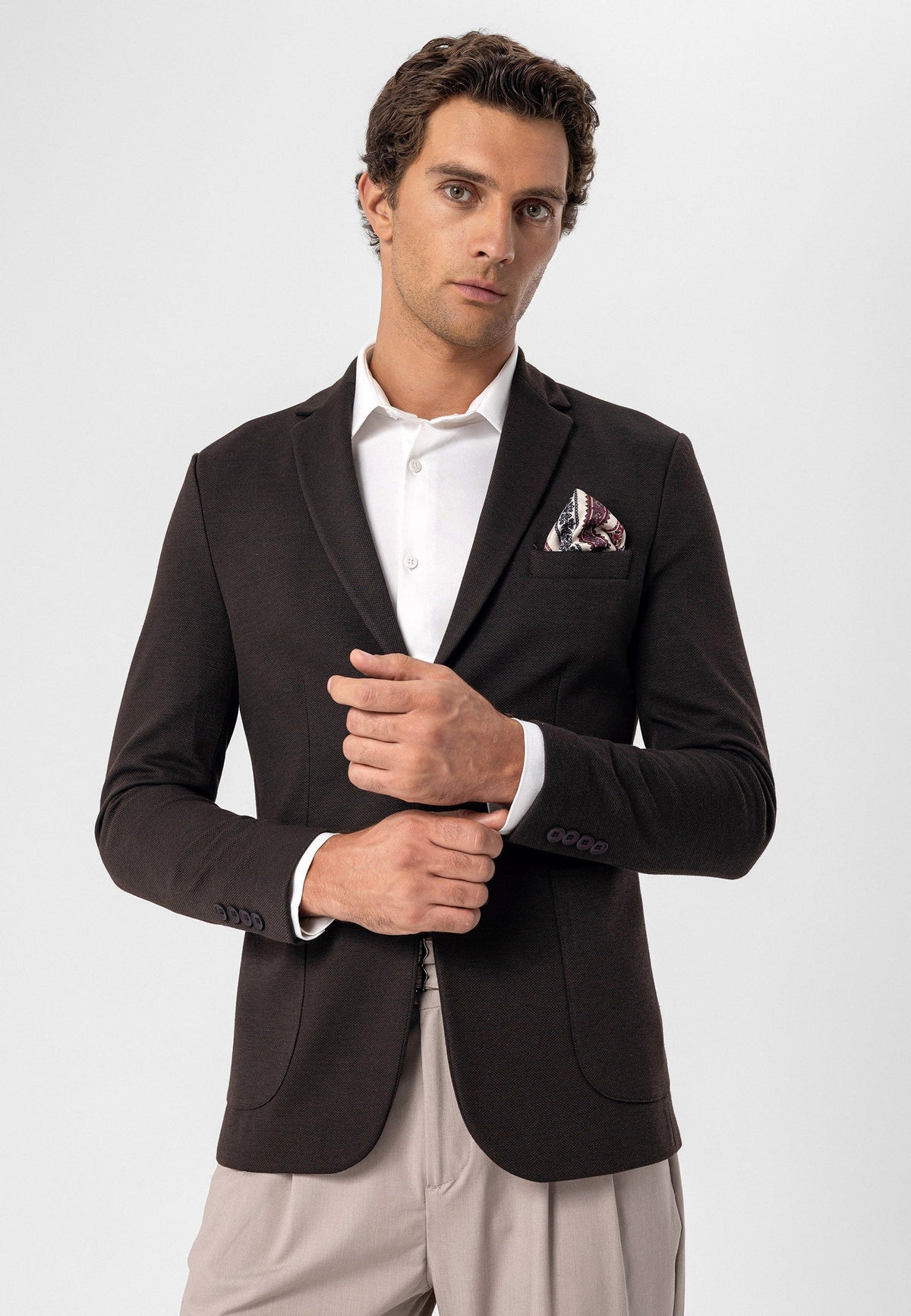 Antioch Astarsız Slim Fit Erkek Blazer Ceket