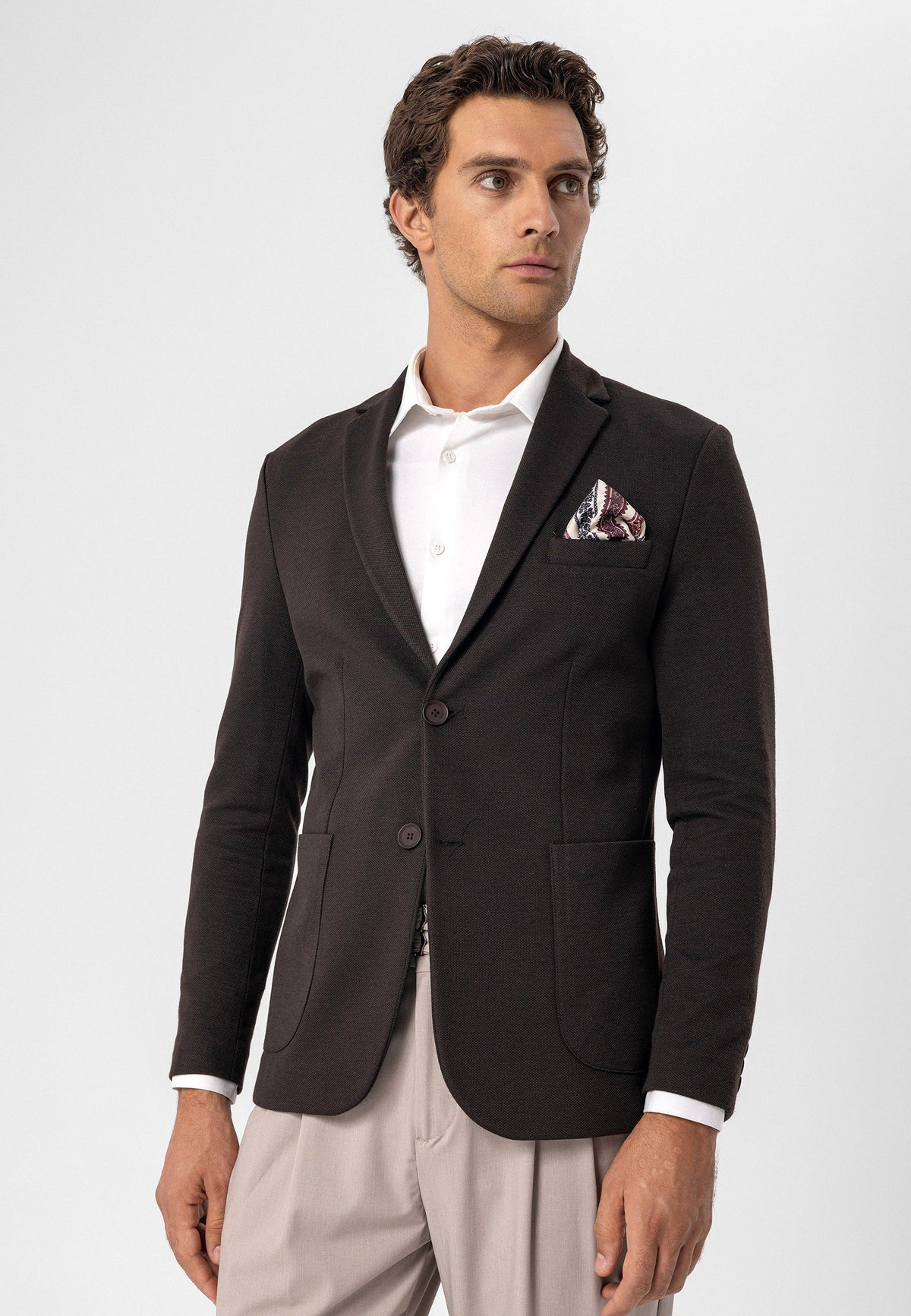 Antioch Astarsız Slim Fit Erkek Blazer Ceket