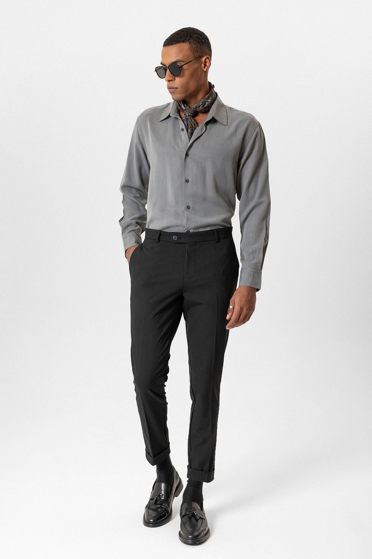 Antioch Regular Fit Duble Paça Erkek Pantolon