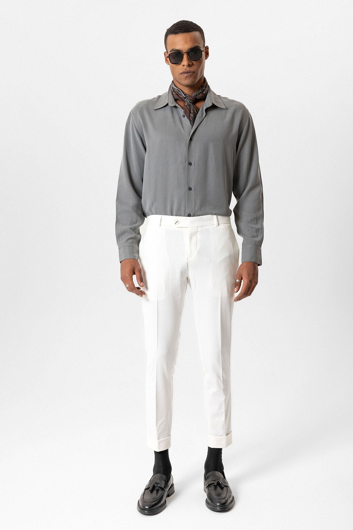 Antioch Regular Fit Duble Paça Erkek Pantolon